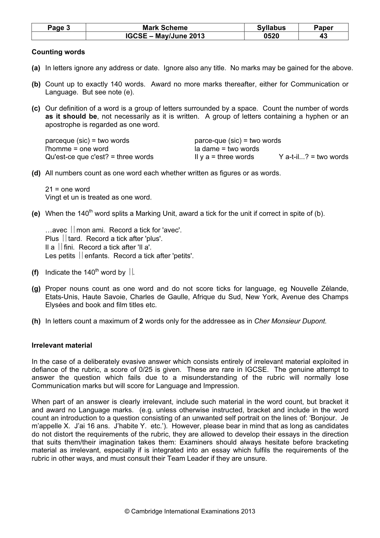 Mark scheme, page 3 of 21