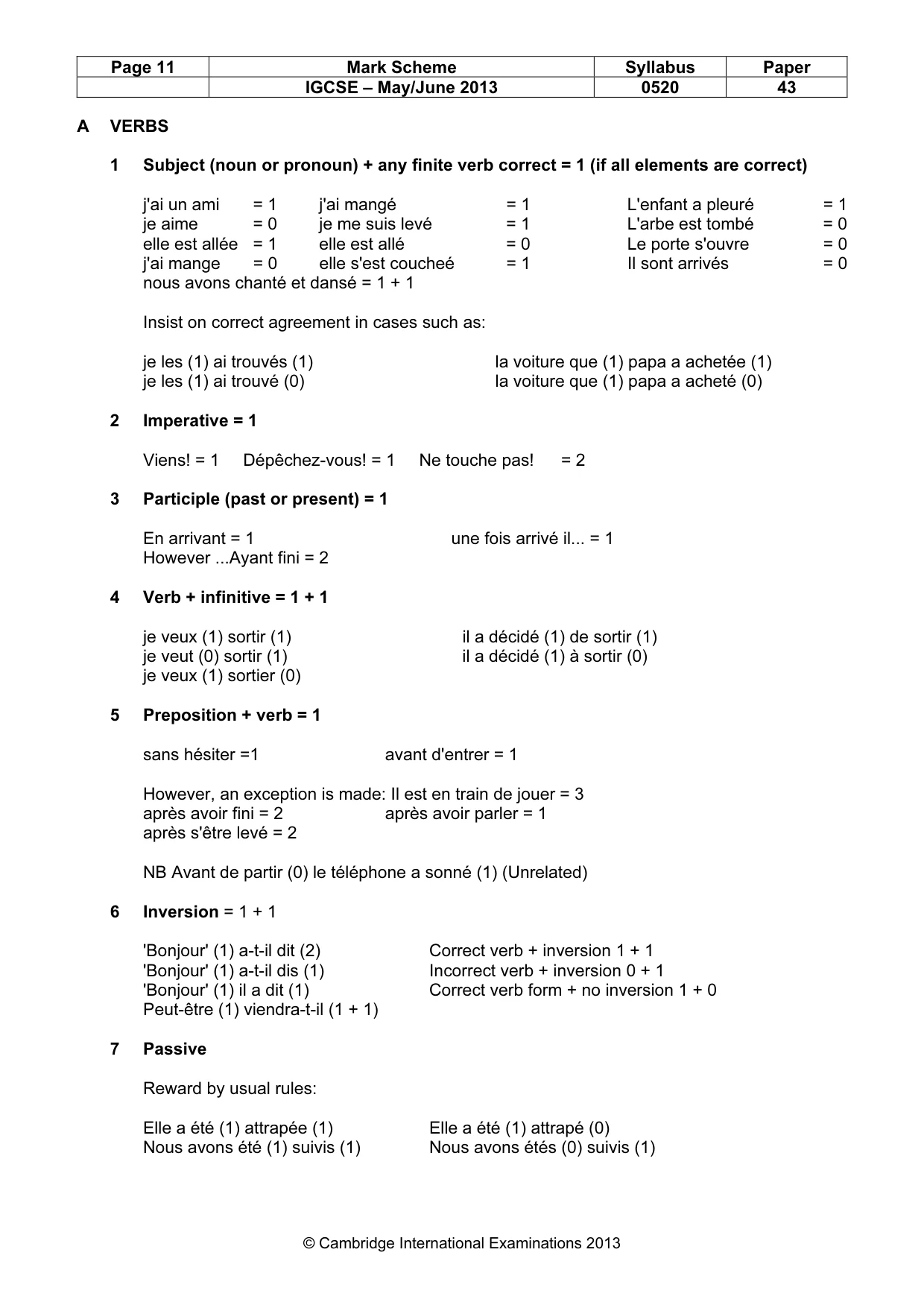 Mark scheme, page 11 of 21