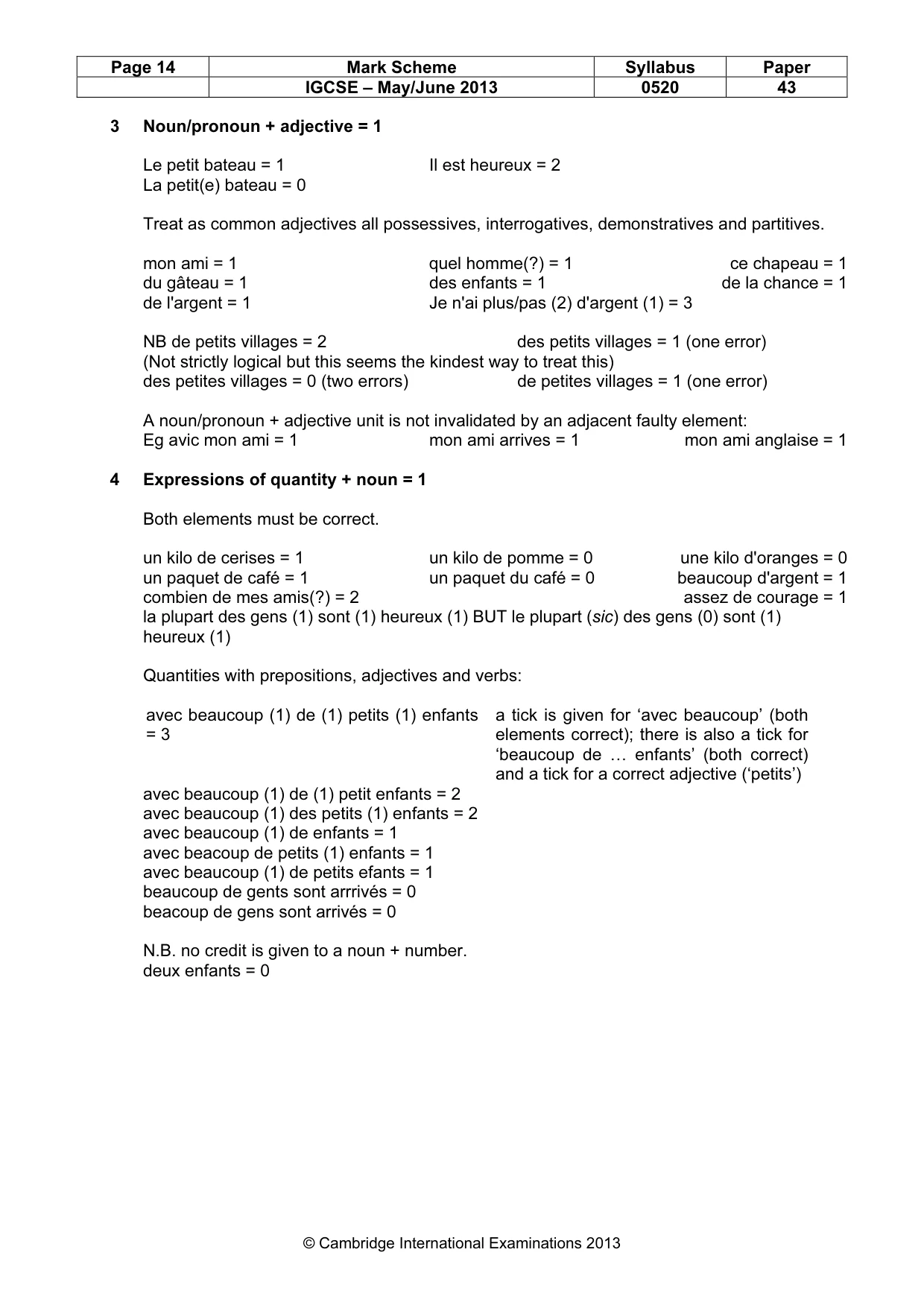Mark scheme, page 14 of 21