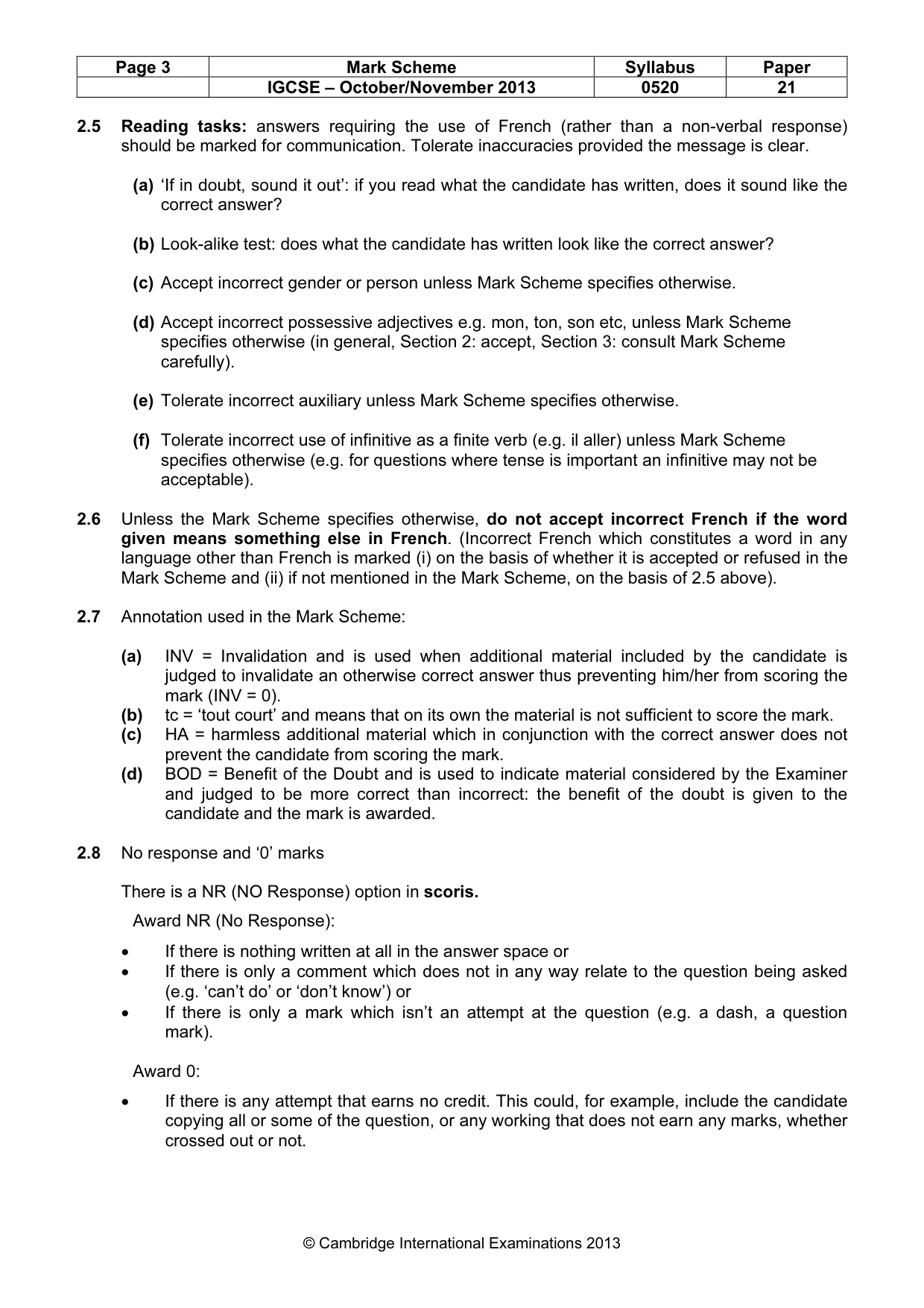 Mark scheme, page 3 of 15
