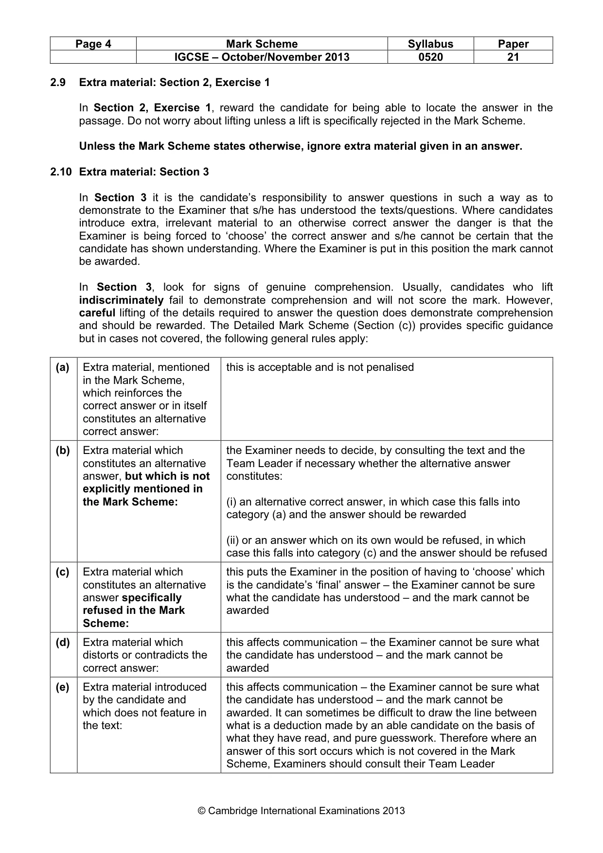 Mark scheme, page 4 of 15