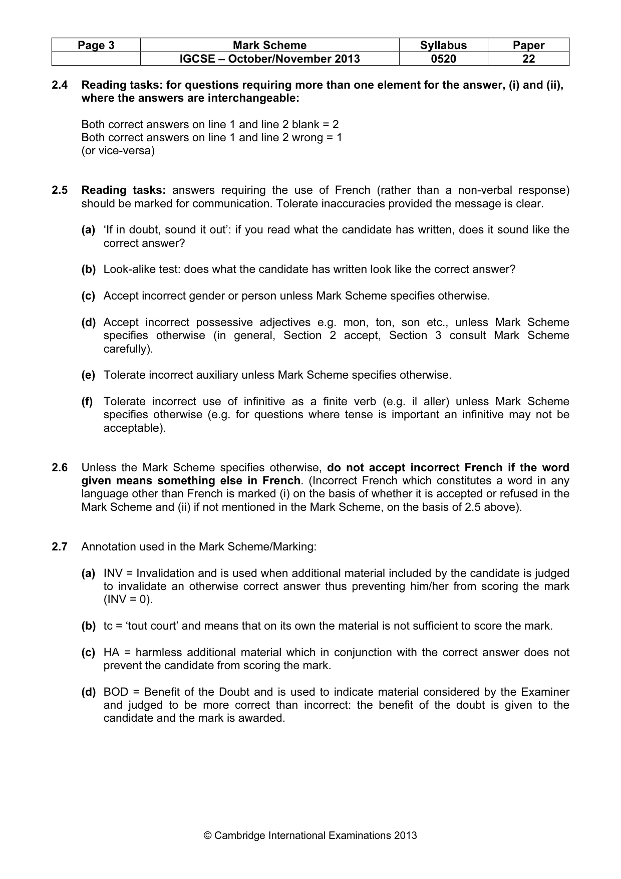 Mark scheme, page 3 of 21