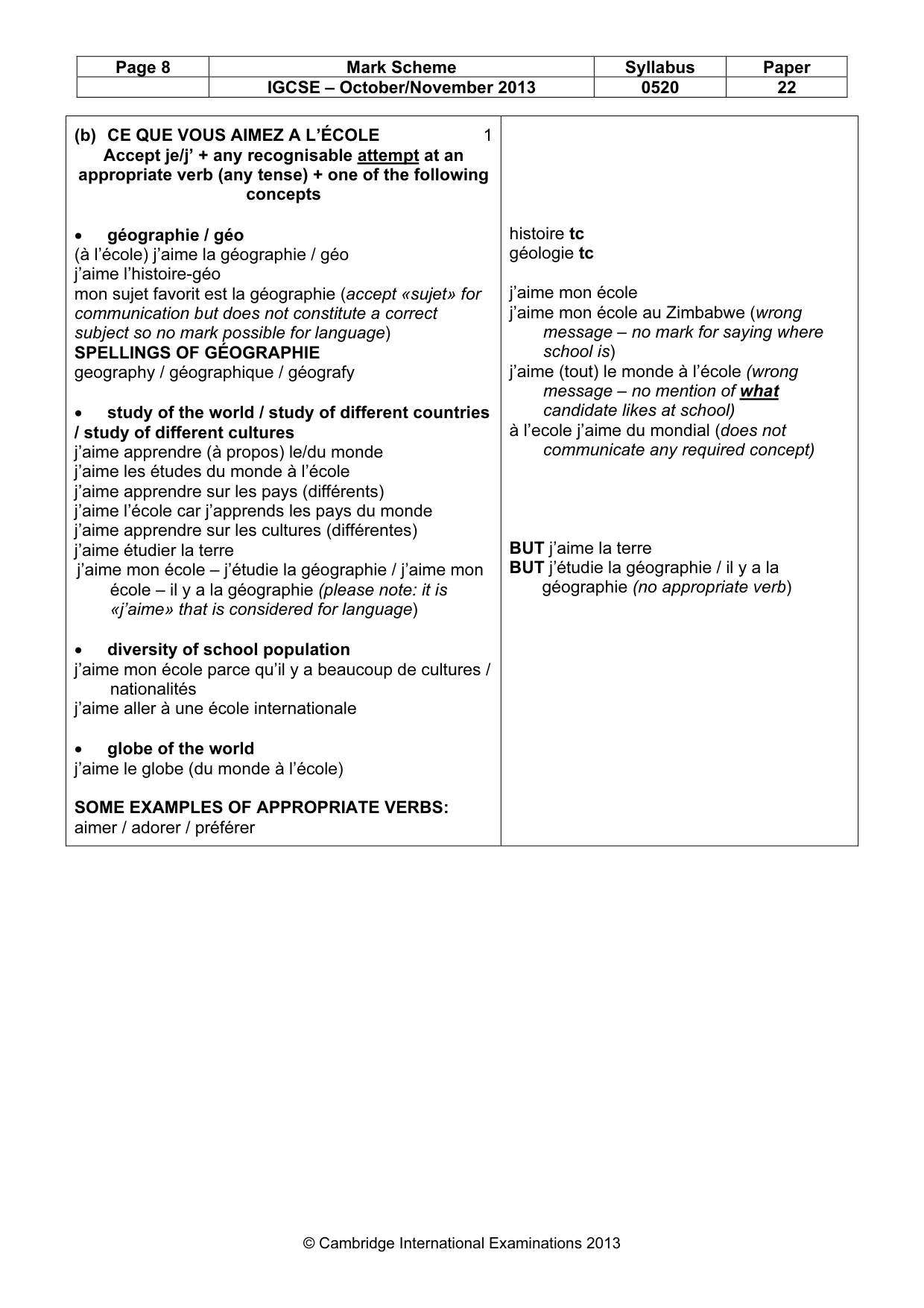 Mark scheme, page 8 of 21