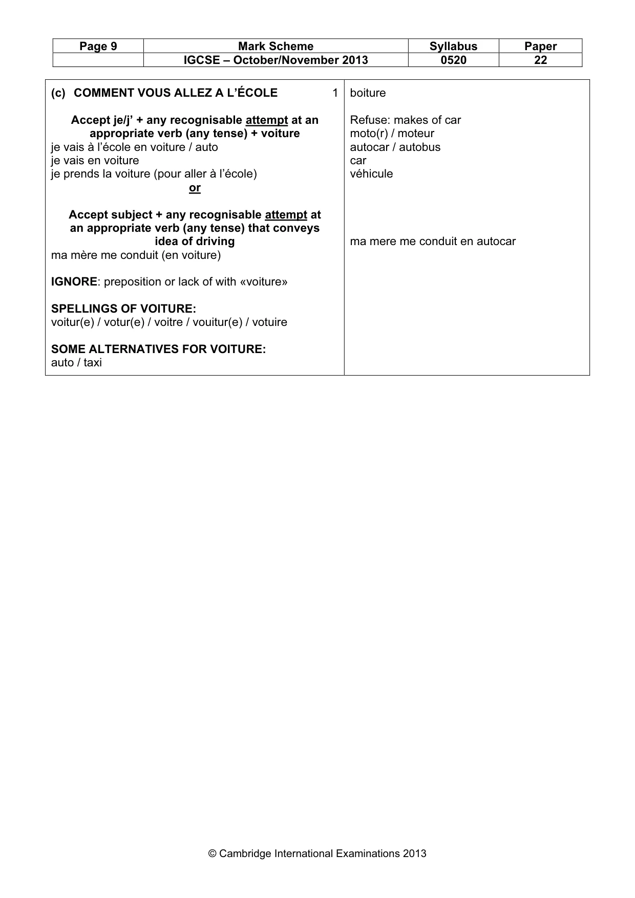 Mark scheme, page 9 of 21