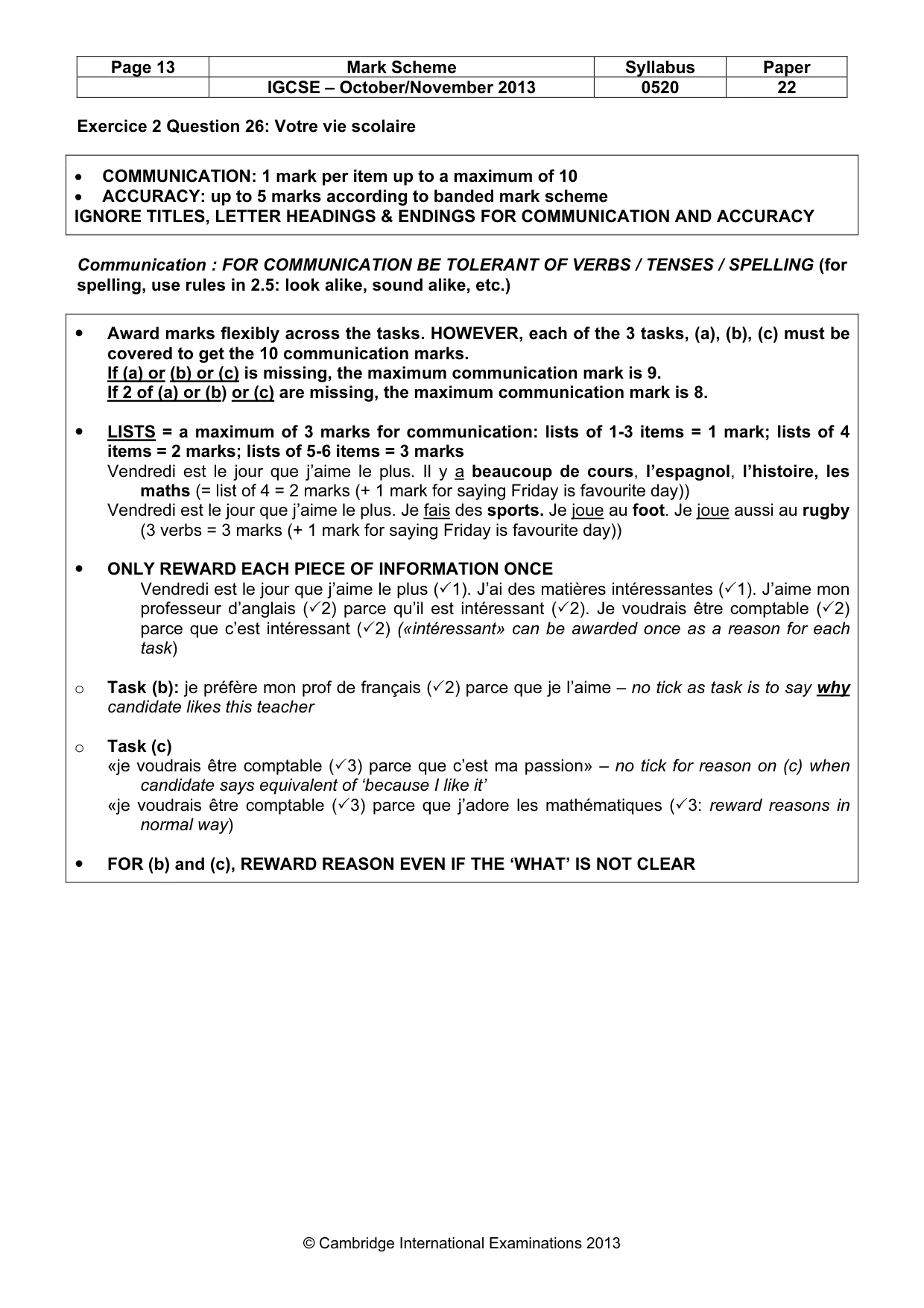 Mark scheme, page 13 of 21