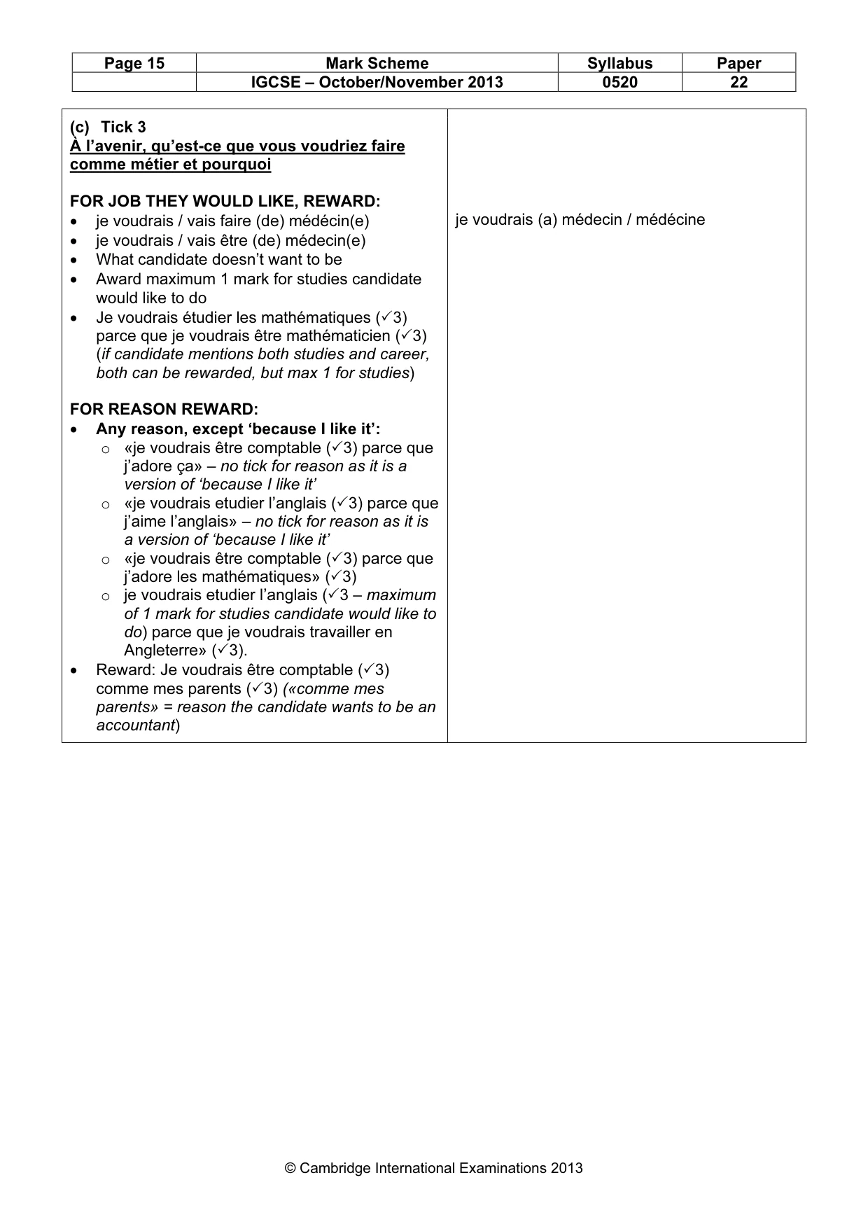 Mark scheme, page 15 of 21