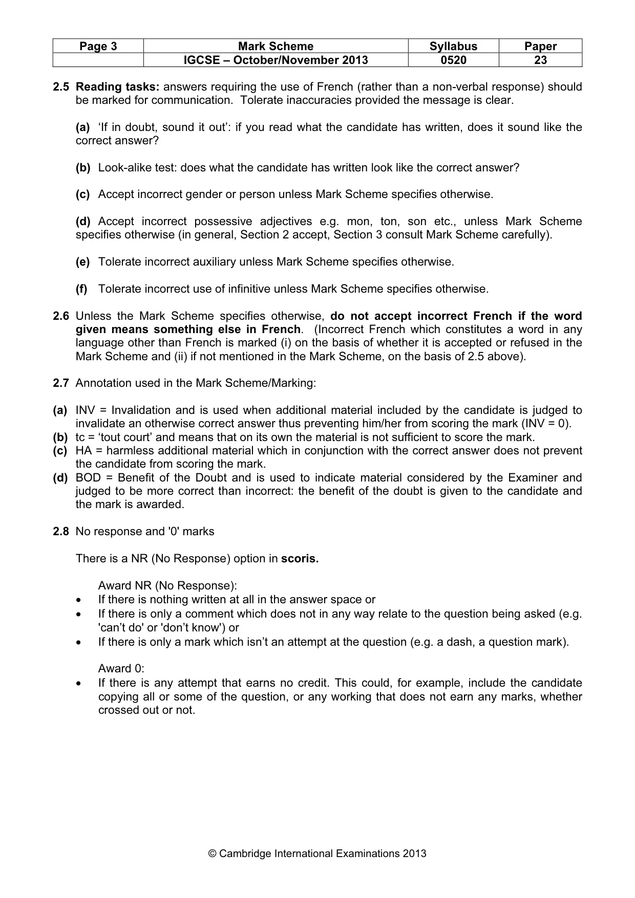 Mark scheme, page 3 of 15