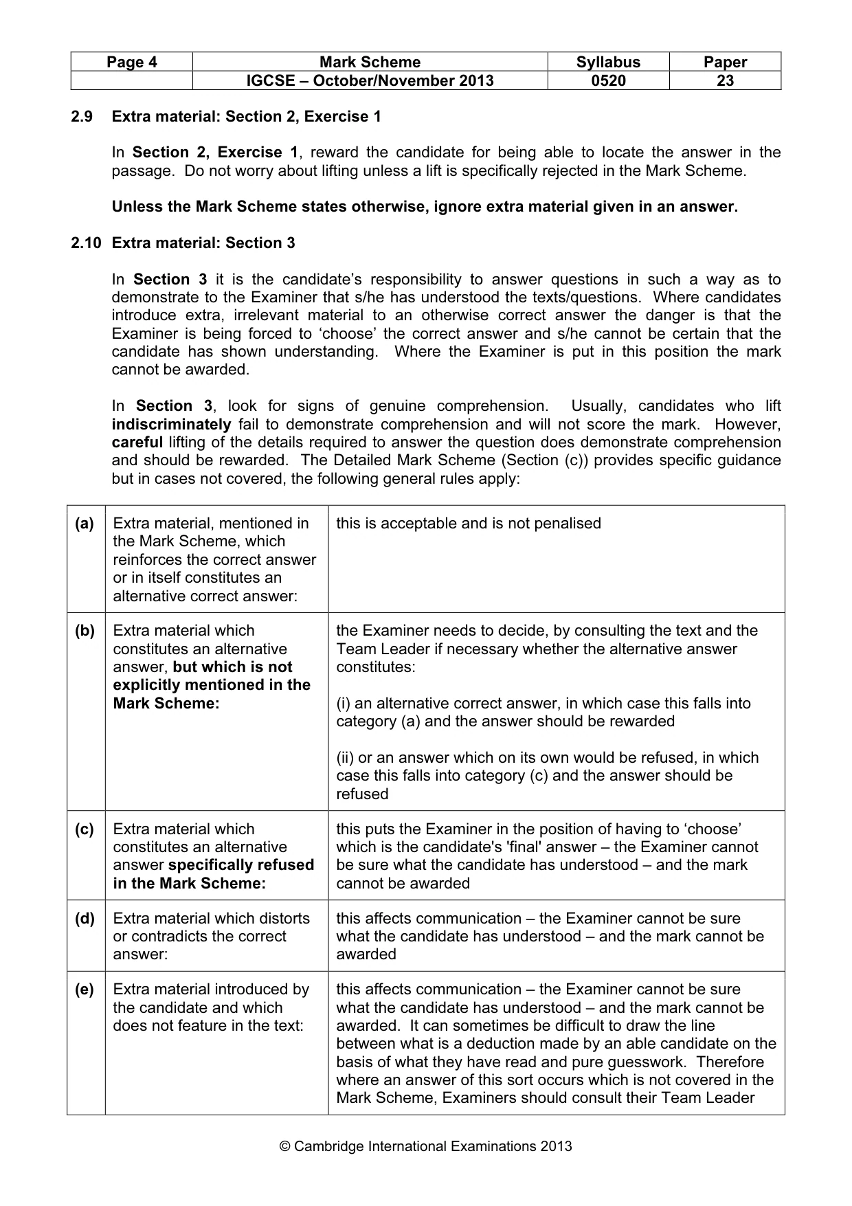 Mark scheme, page 4 of 15