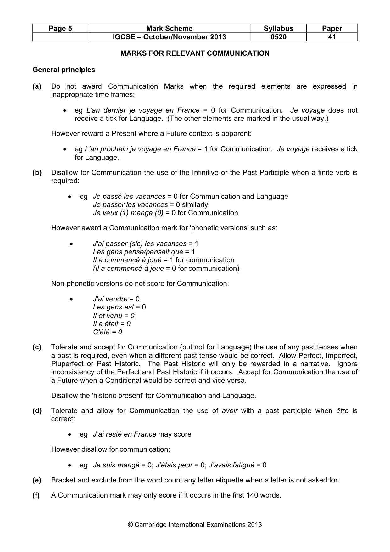 Mark scheme, page 5 of 22