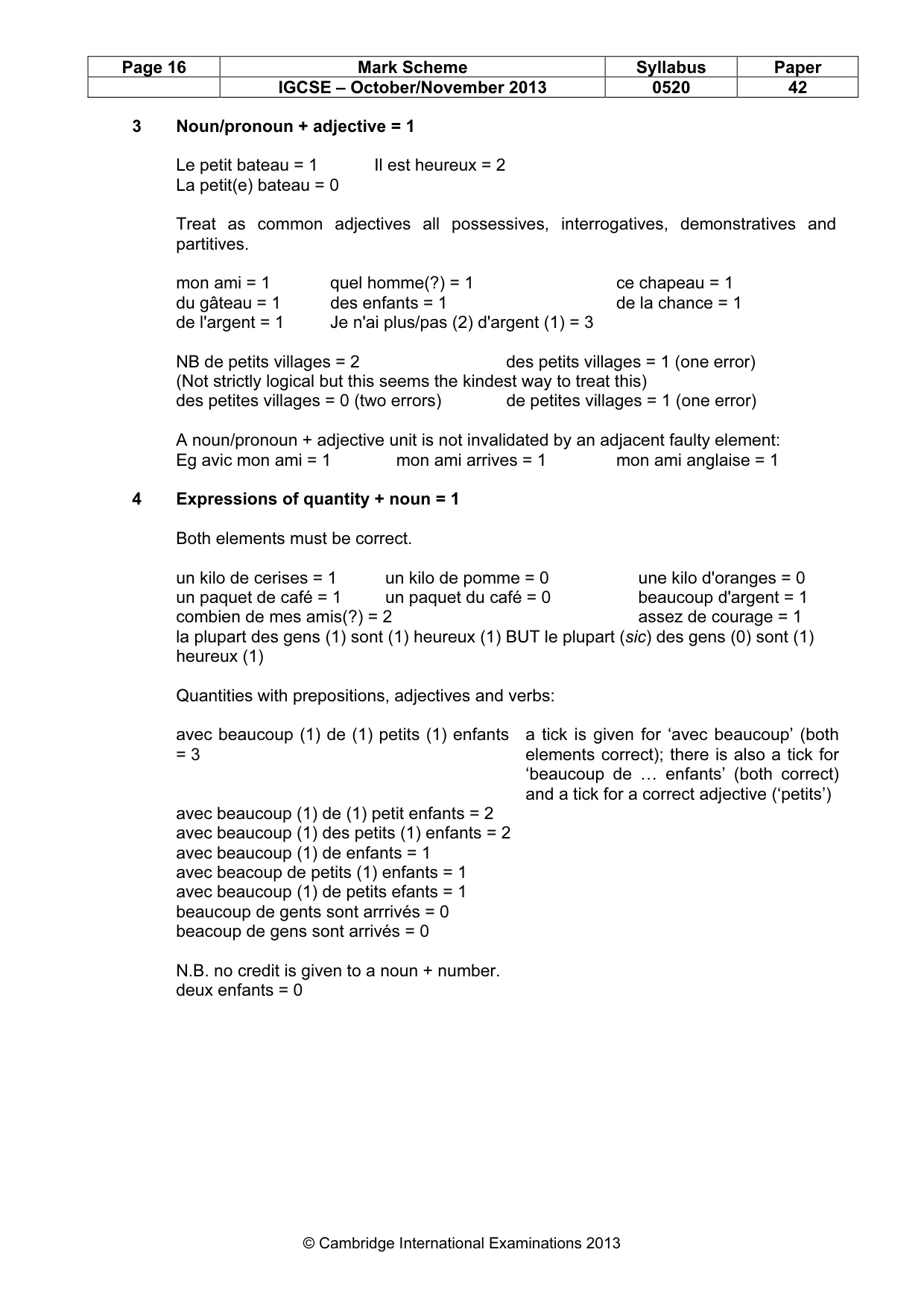 Mark scheme, page 16 of 23