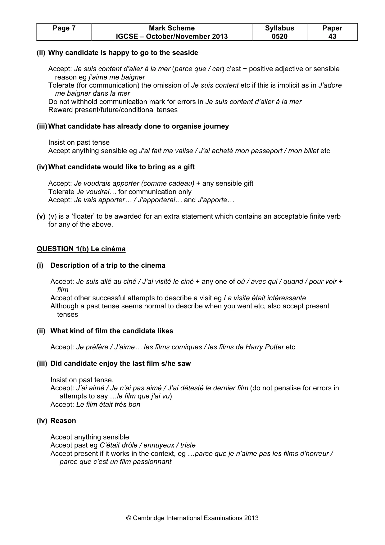 Mark scheme, page 7 of 22