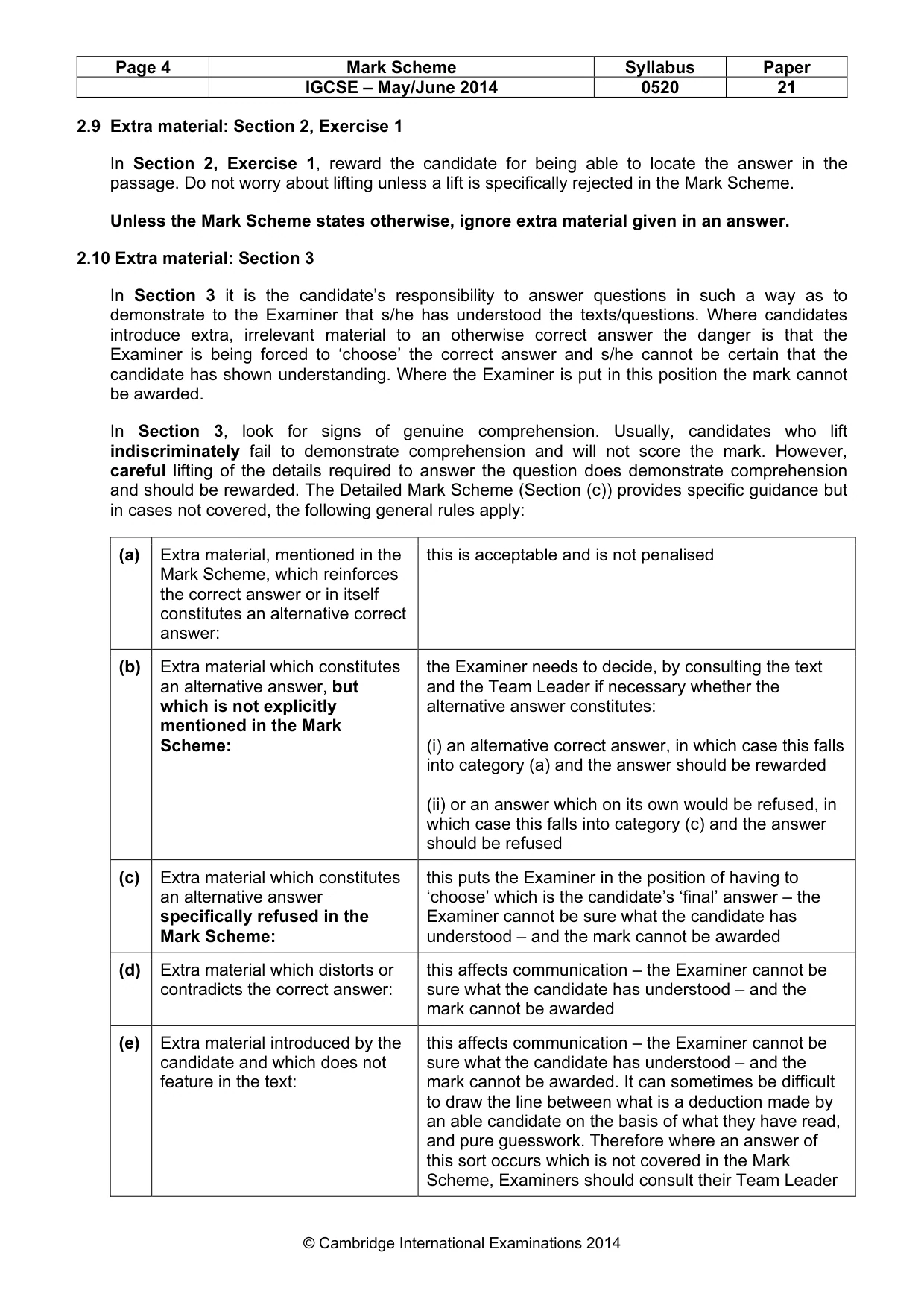 Mark scheme, page 4 of 19