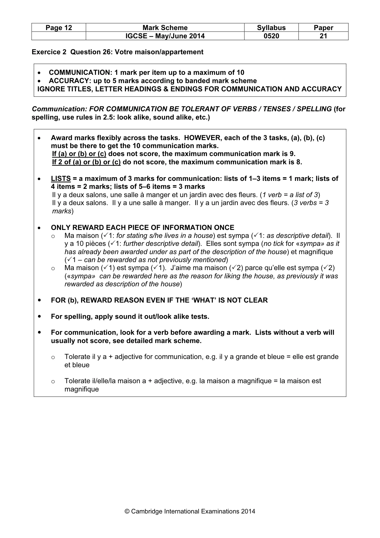 Mark scheme, page 12 of 19