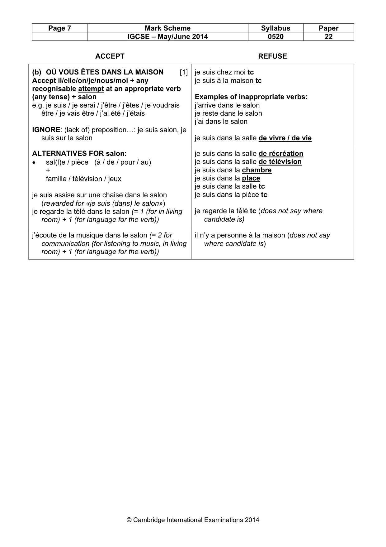 Mark scheme, page 7 of 21