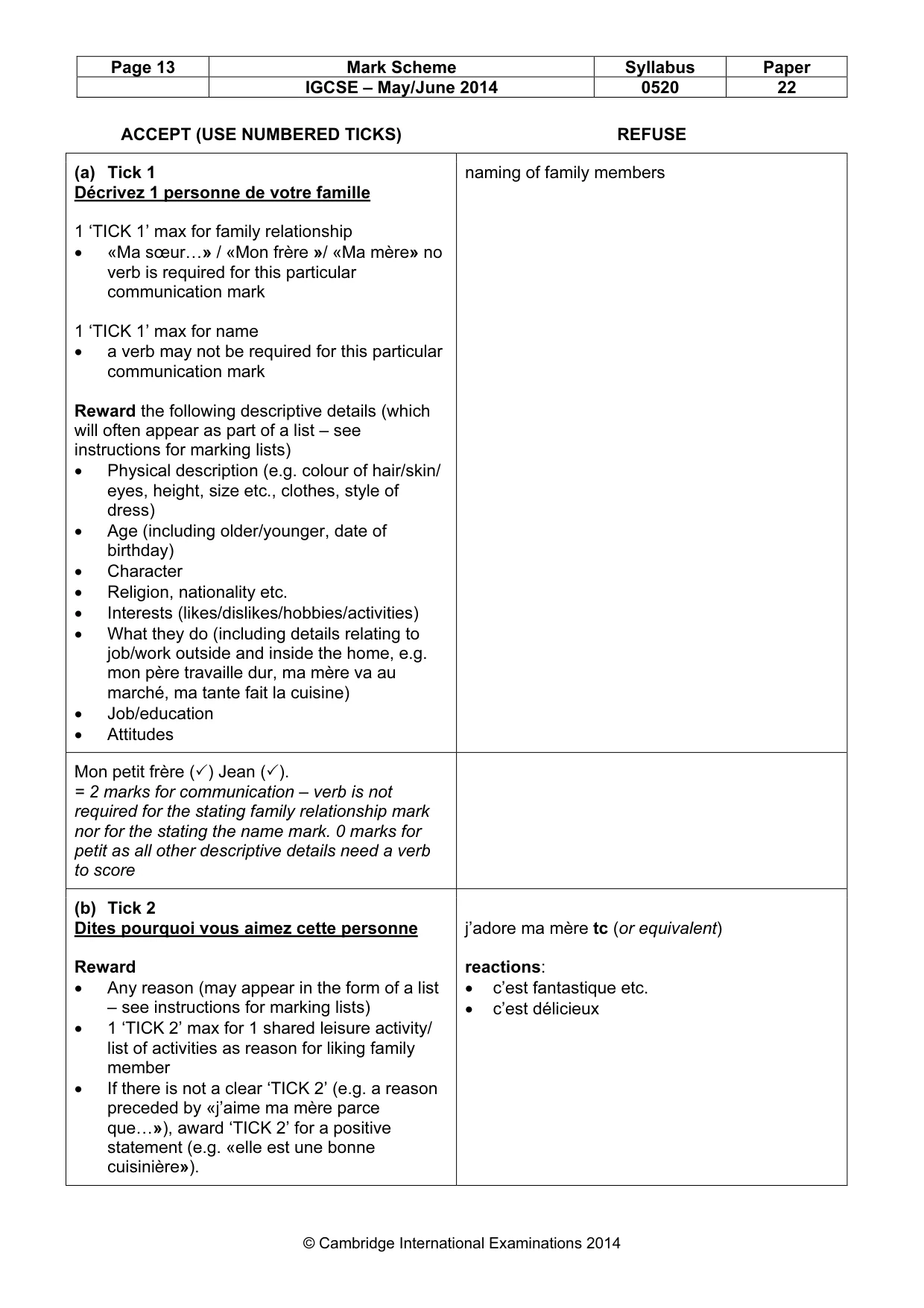 Mark scheme, page 13 of 21