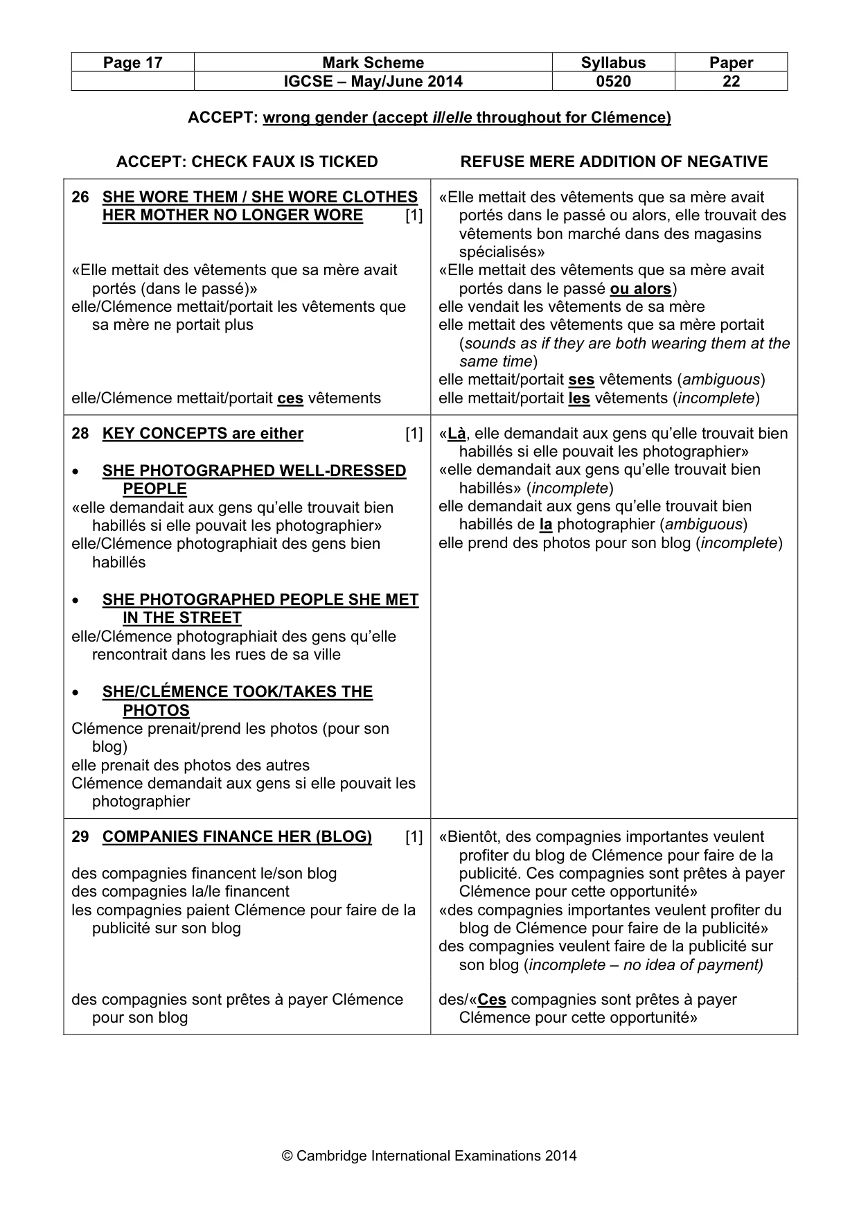 Mark scheme, page 17 of 21