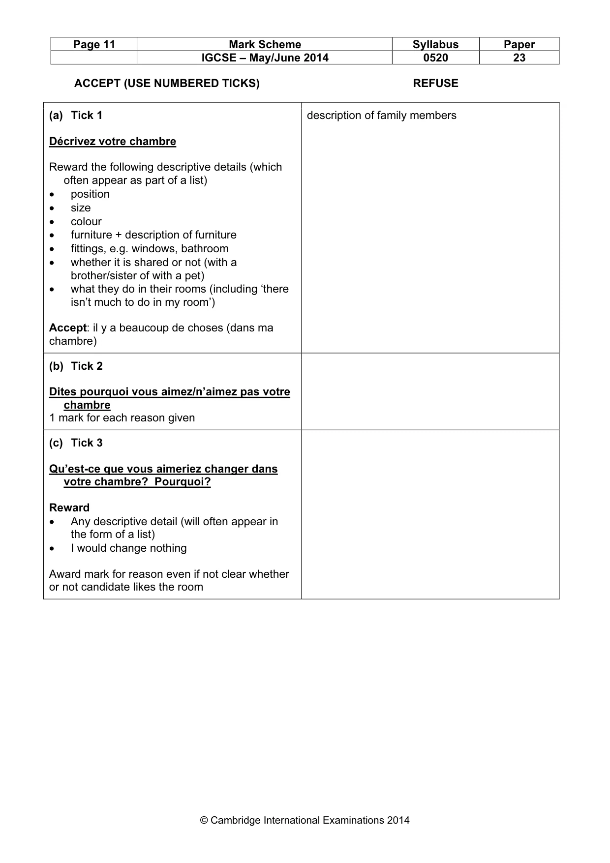 Mark scheme, page 11 of 16