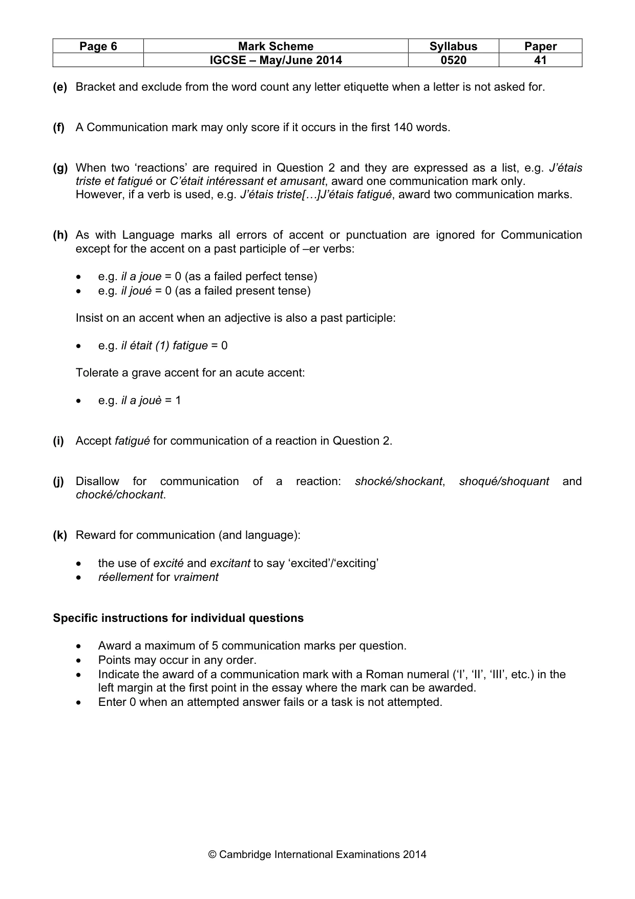 Mark scheme, page 6 of 25