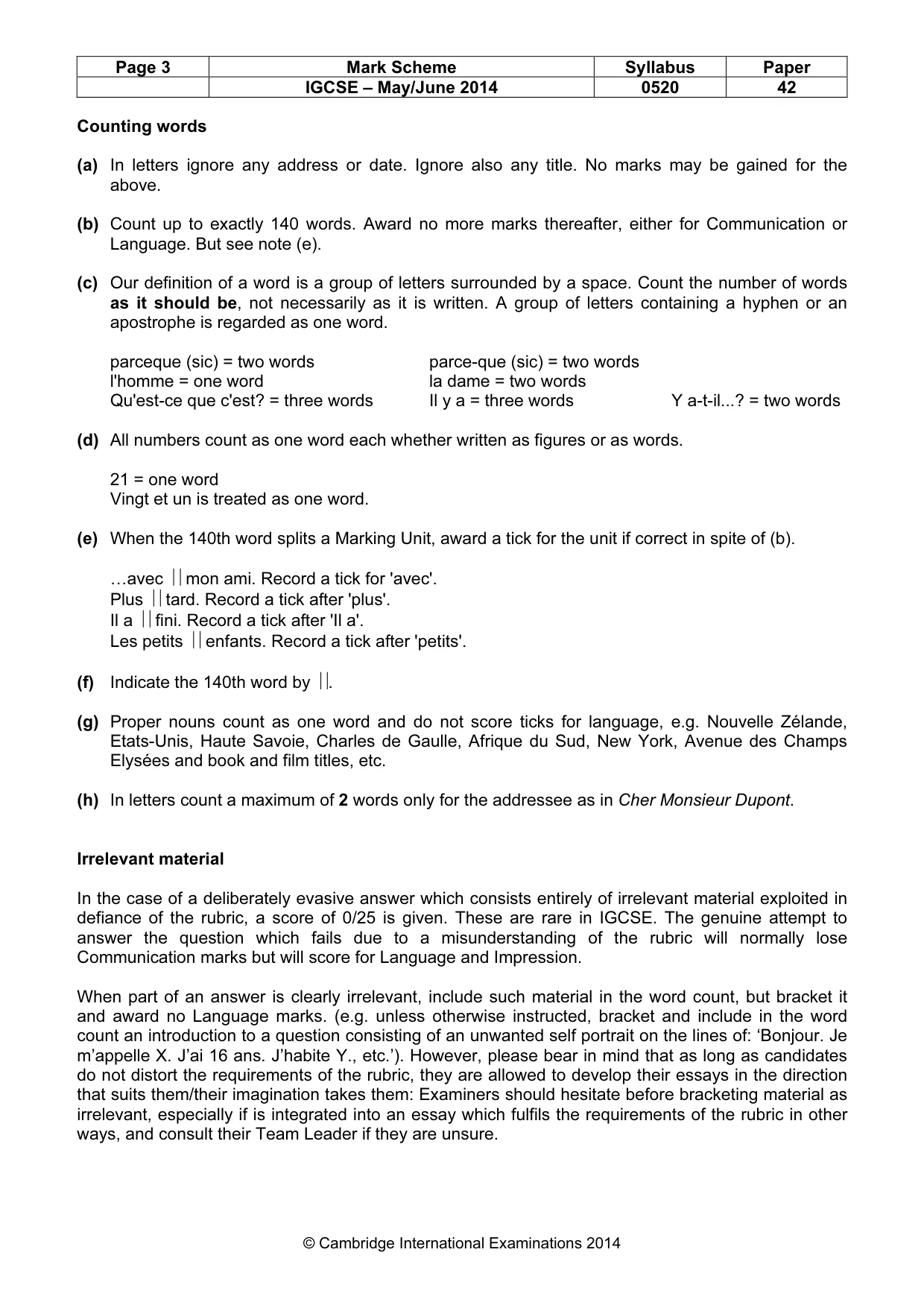 Mark scheme, page 3 of 26