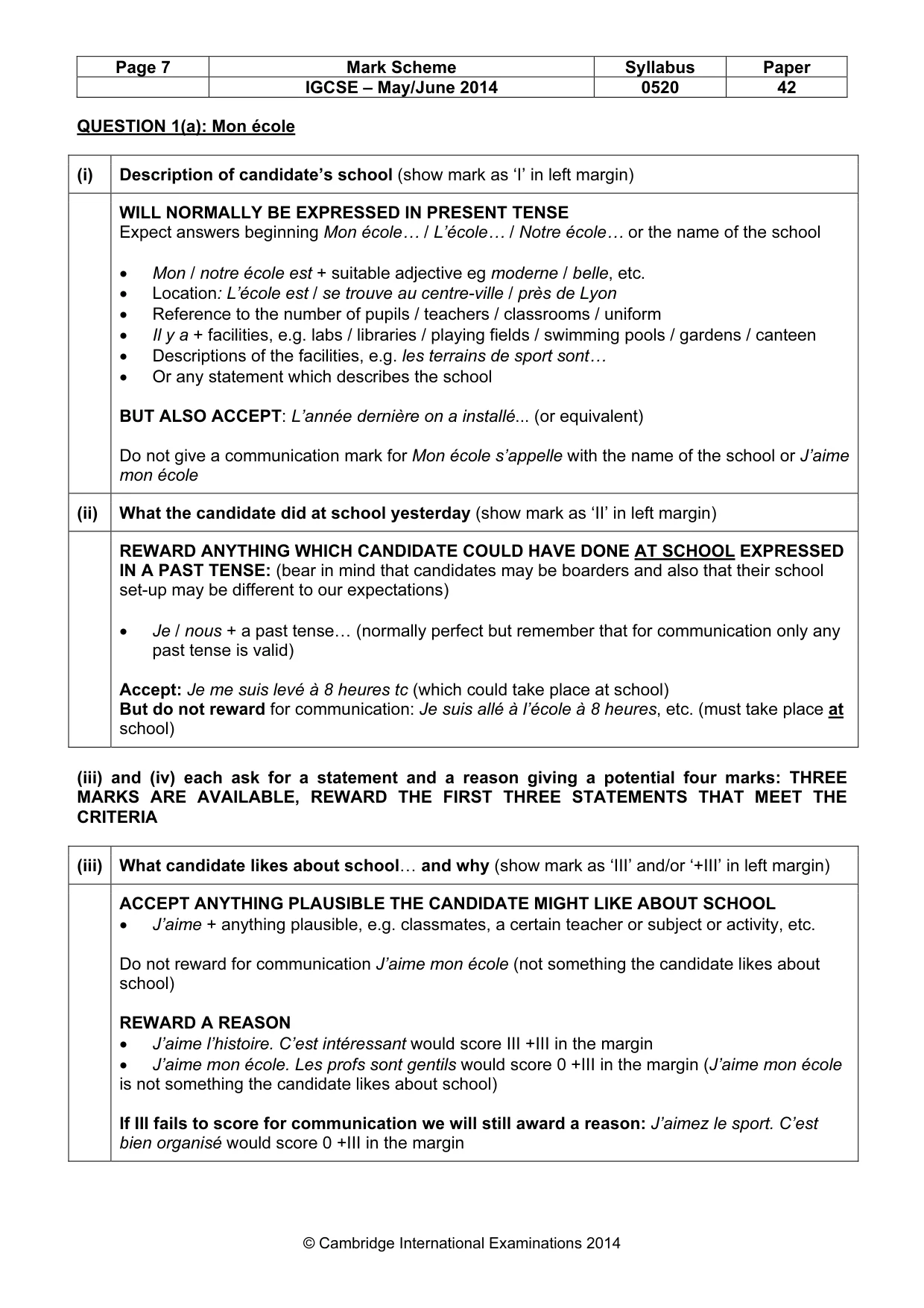 Mark scheme, page 7 of 26
