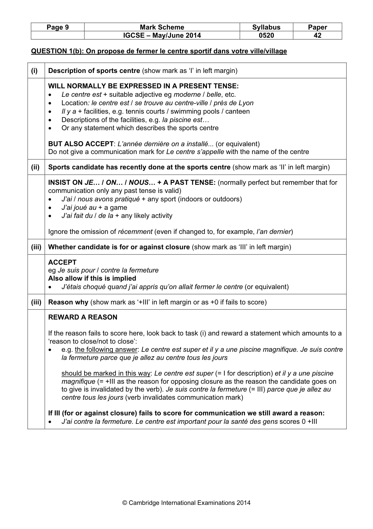 Mark scheme, page 9 of 26