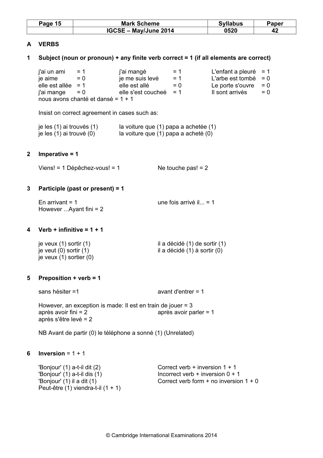 Mark scheme, page 15 of 26
