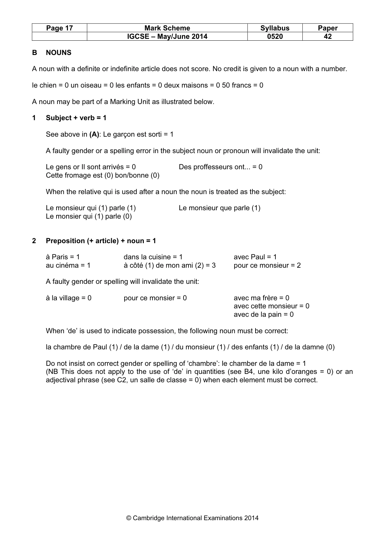 Mark scheme, page 17 of 26