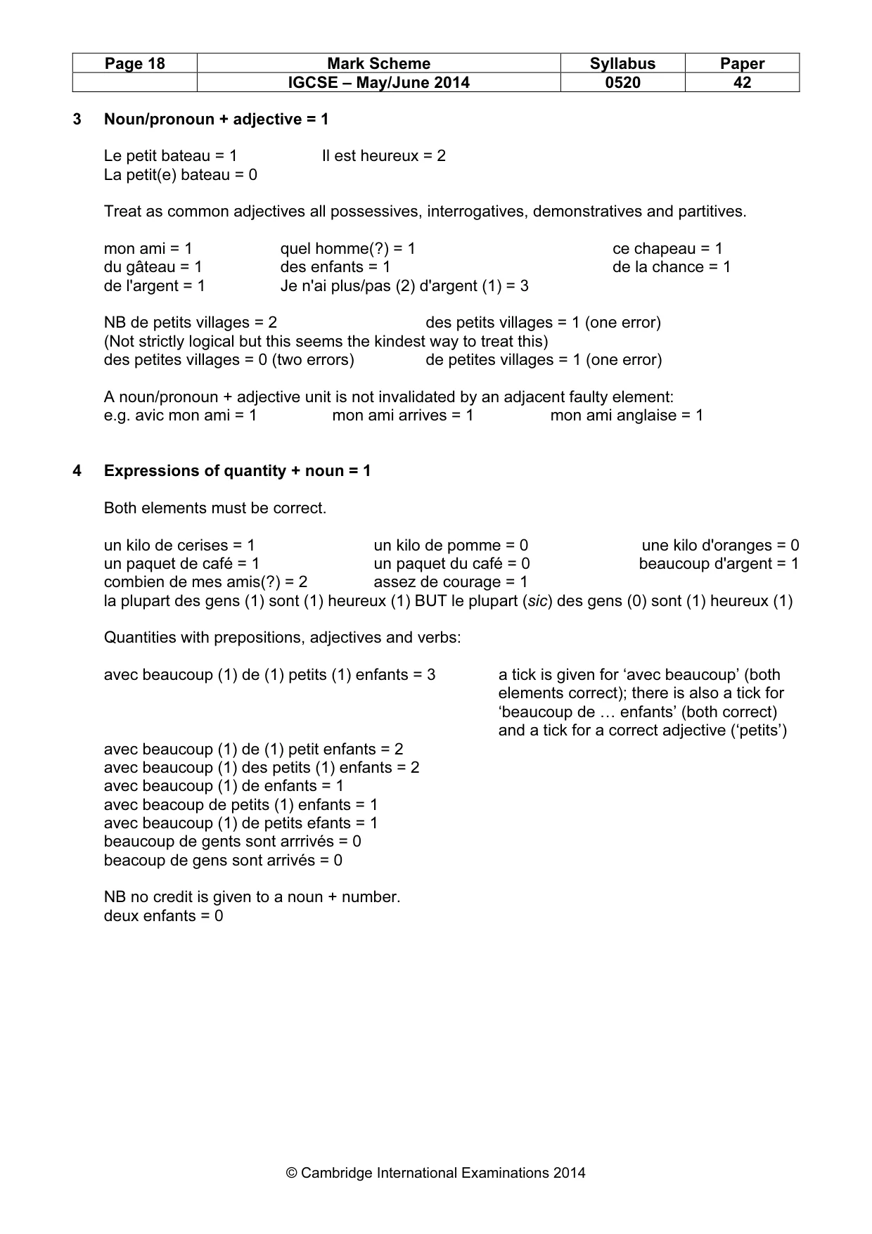 Mark scheme, page 18 of 26