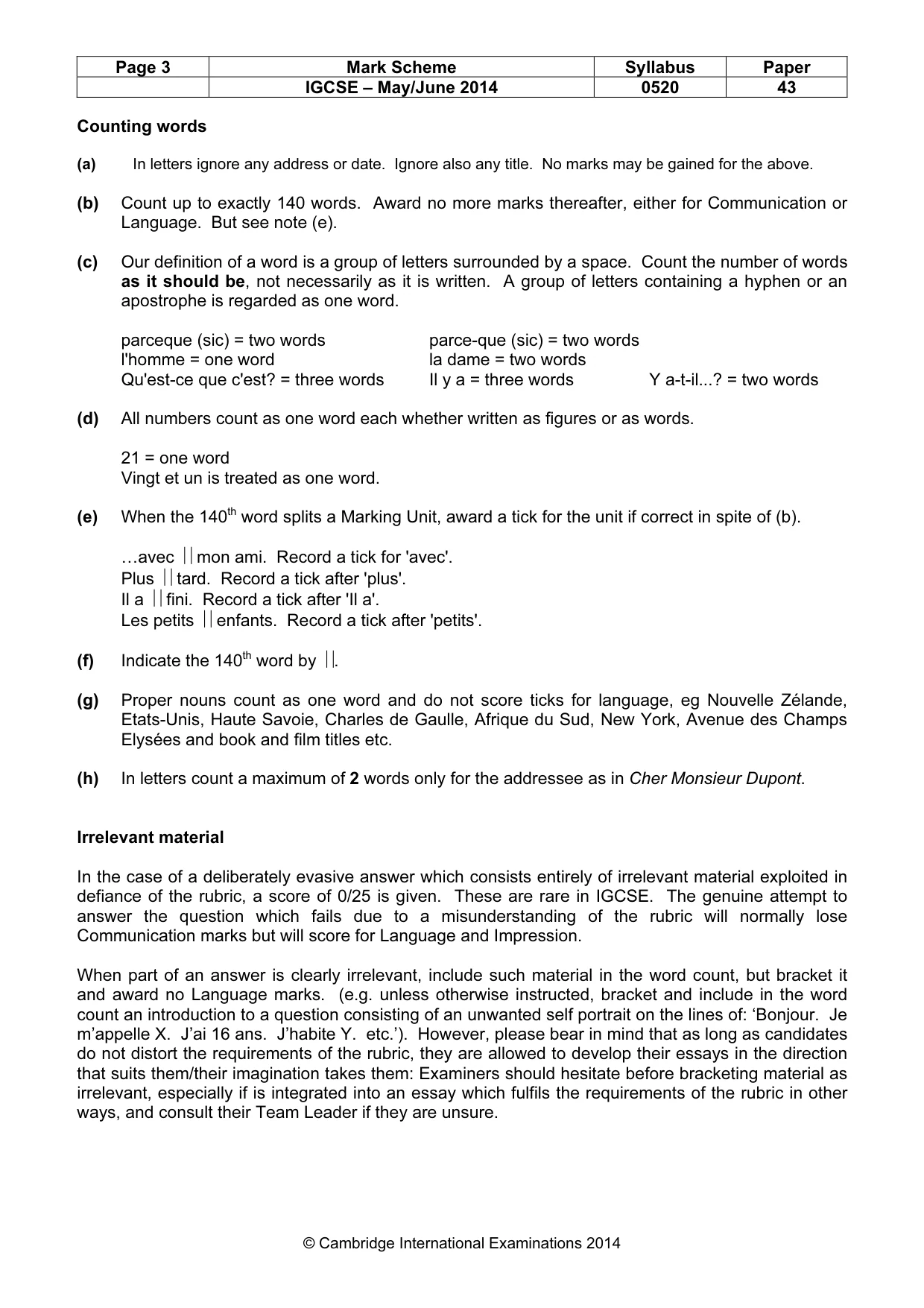 Mark scheme, page 3 of 25