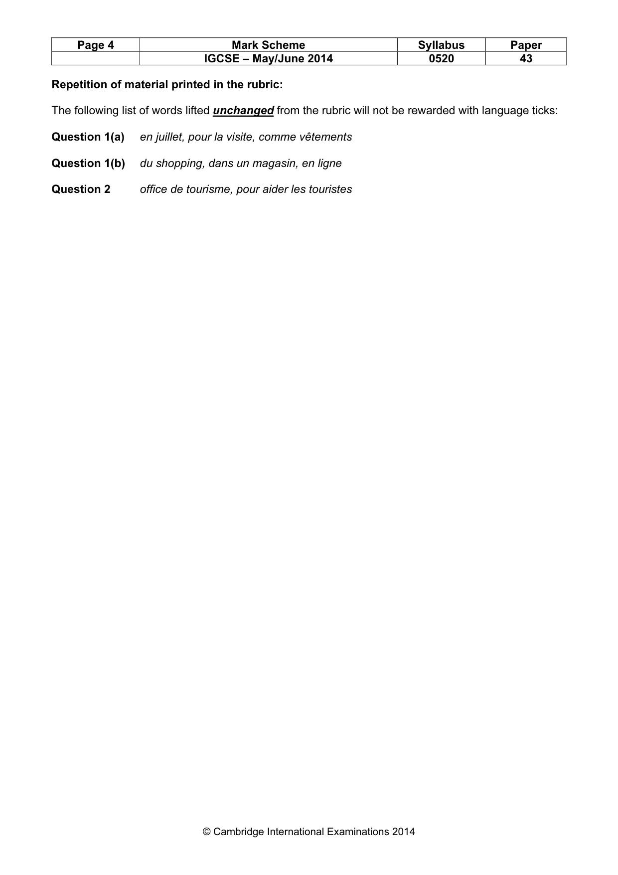 Mark scheme, page 4 of 25