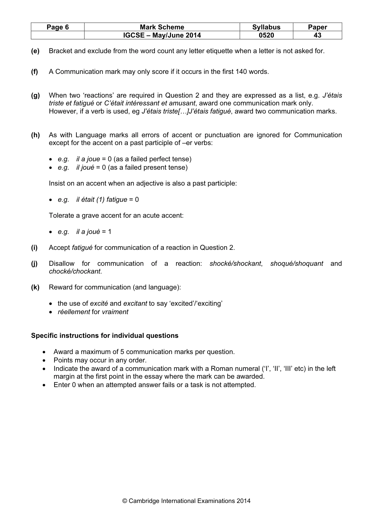 Mark scheme, page 6 of 25