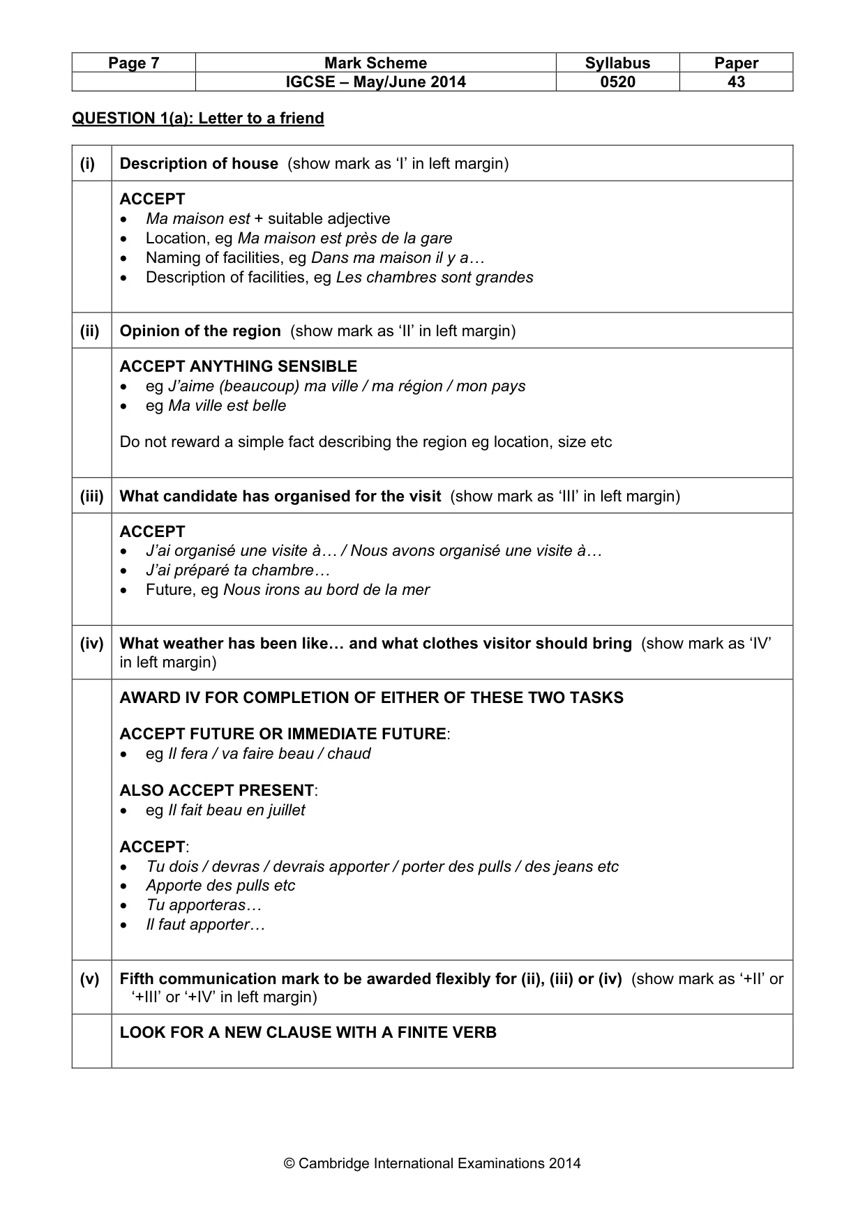 Mark scheme, page 7 of 25