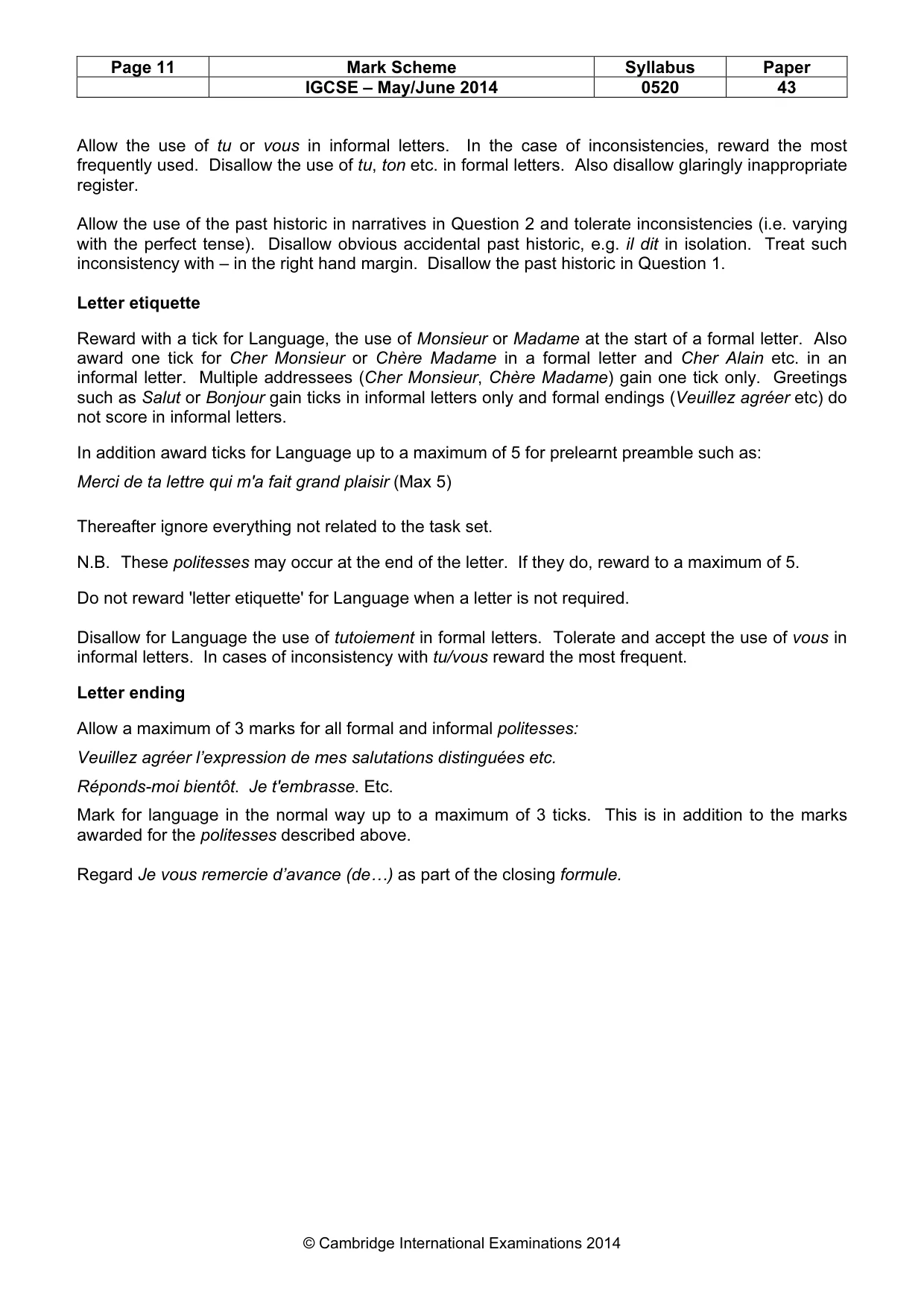 Mark scheme, page 11 of 25