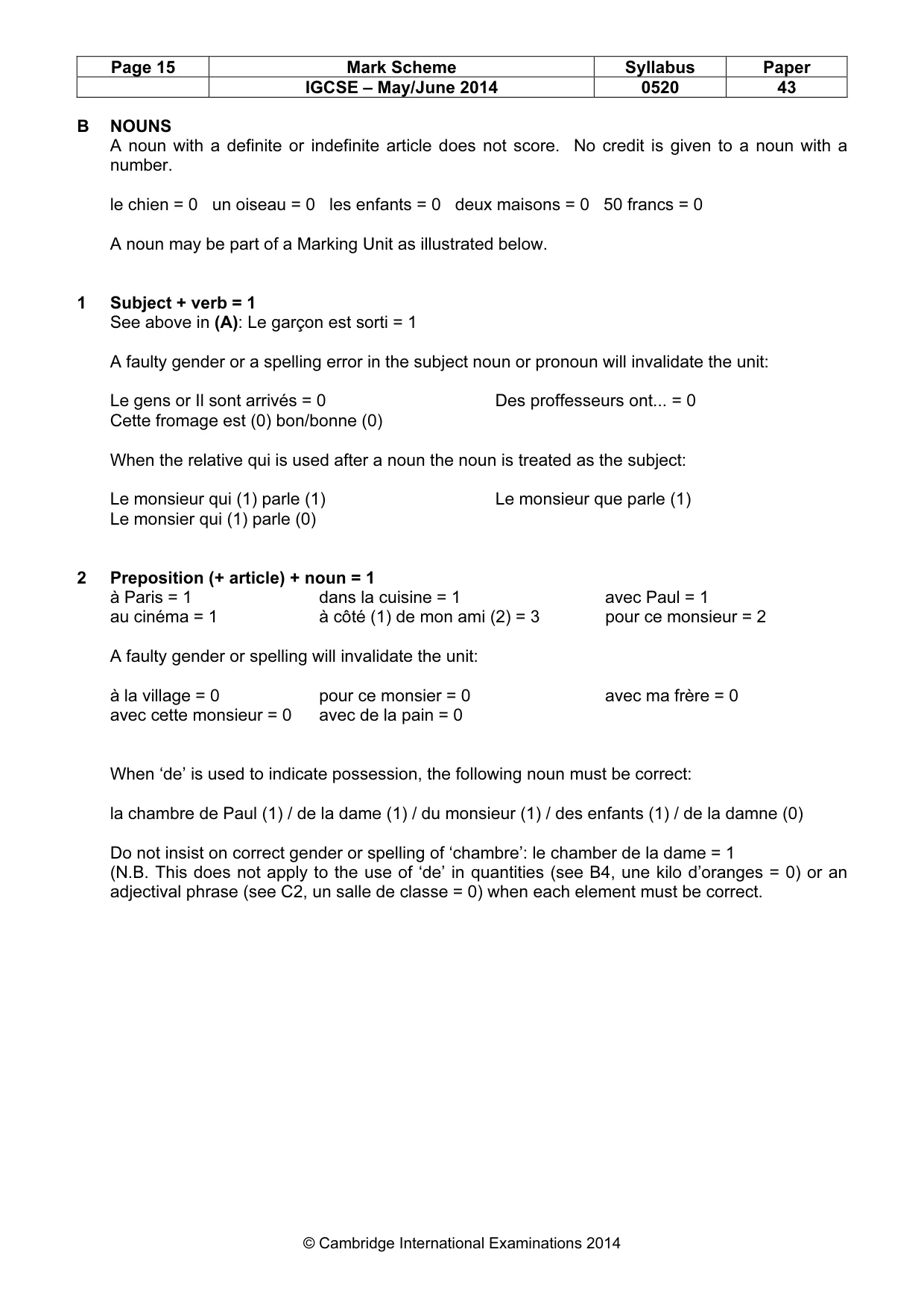 Mark scheme, page 15 of 25