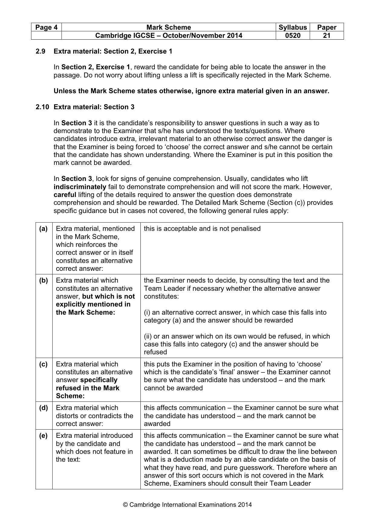 Mark scheme, page 4 of 16