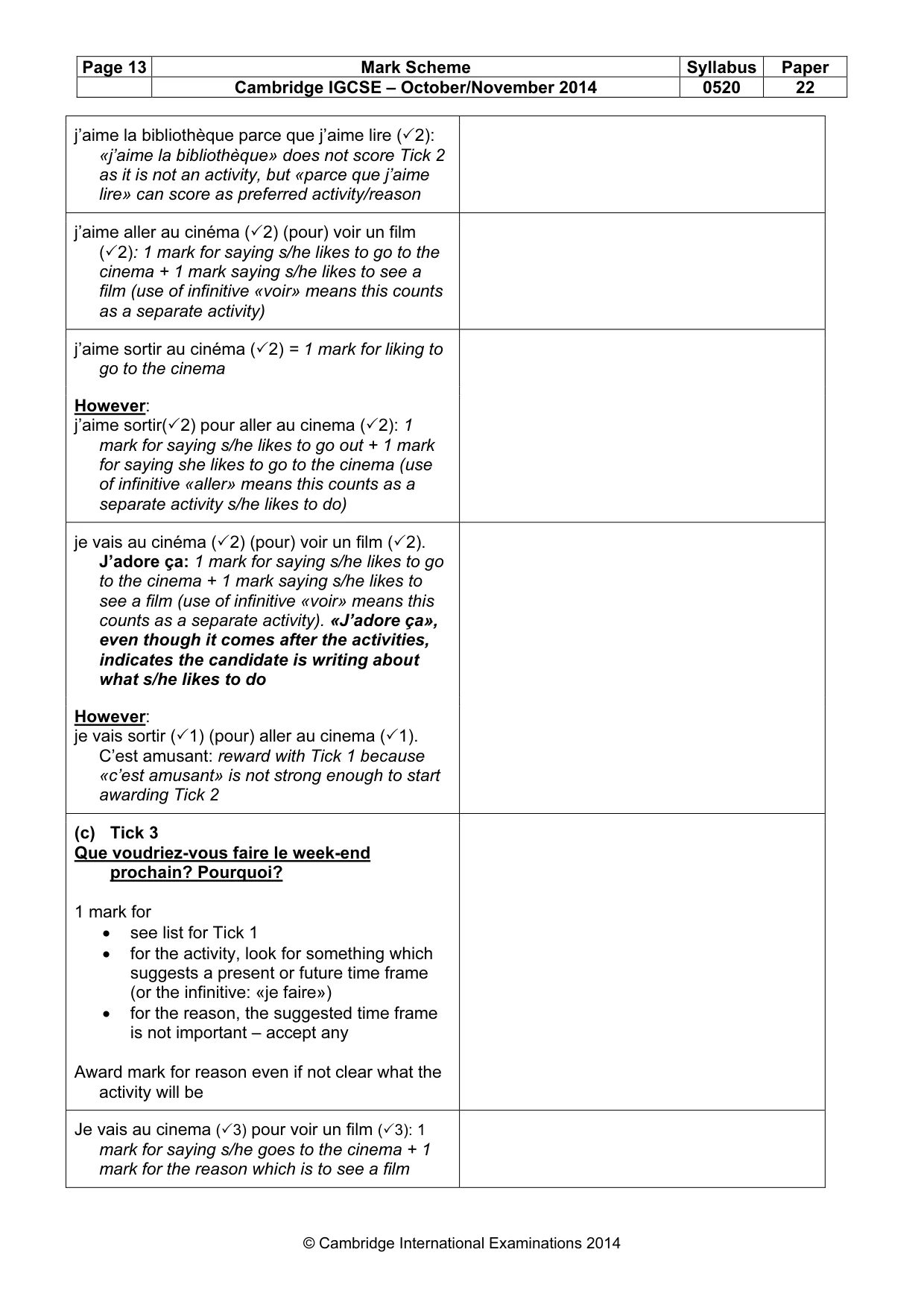 Mark scheme, page 13 of 19
