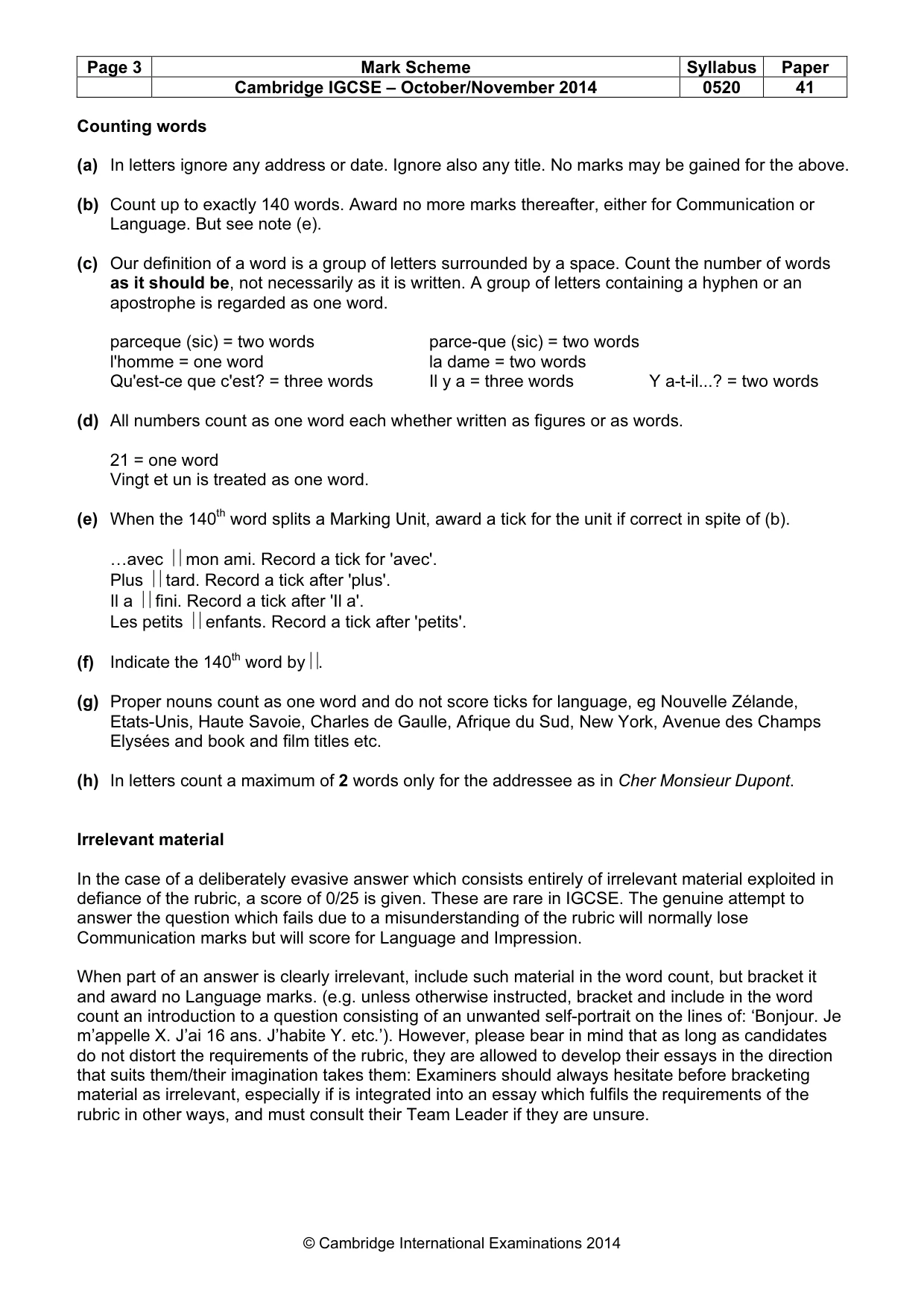 Mark scheme, page 3 of 23