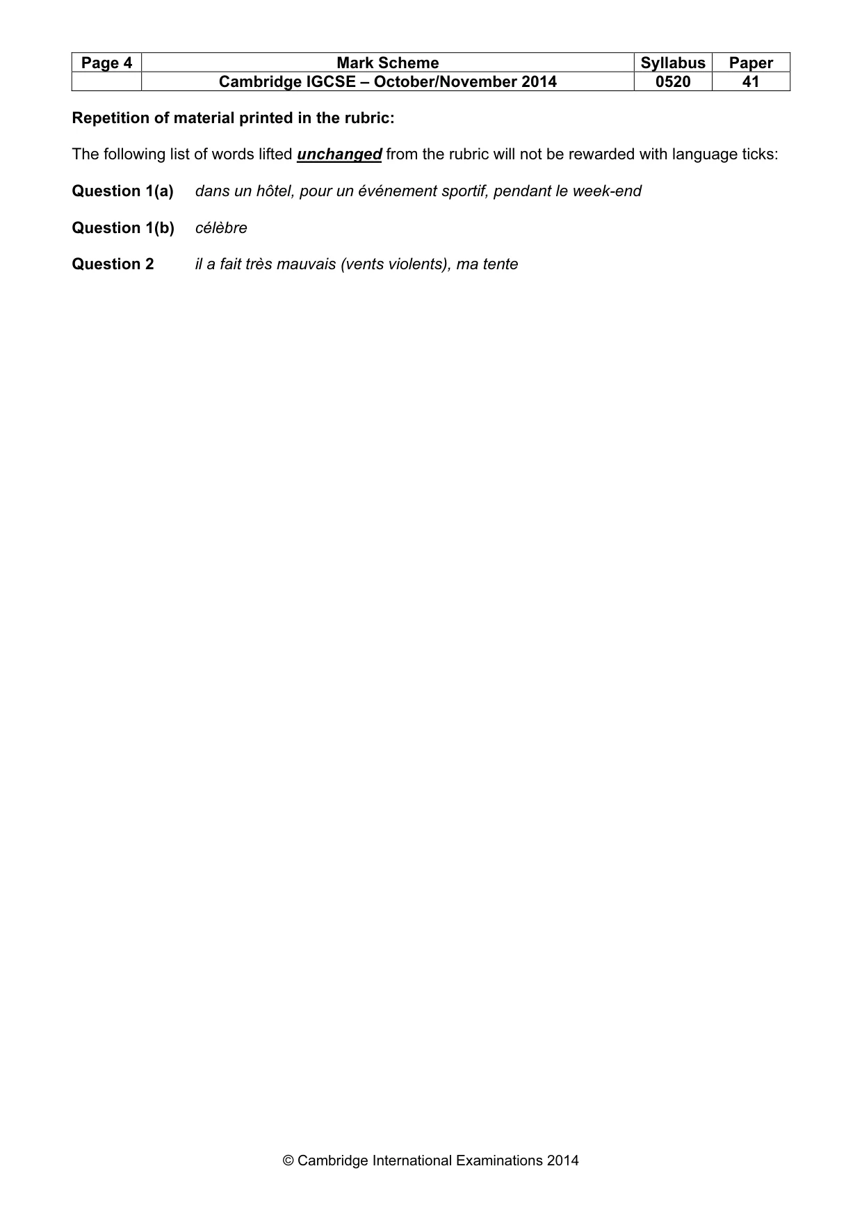Mark scheme, page 4 of 23