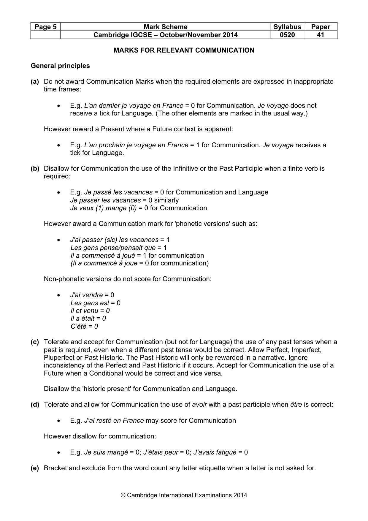 Mark scheme, page 5 of 23