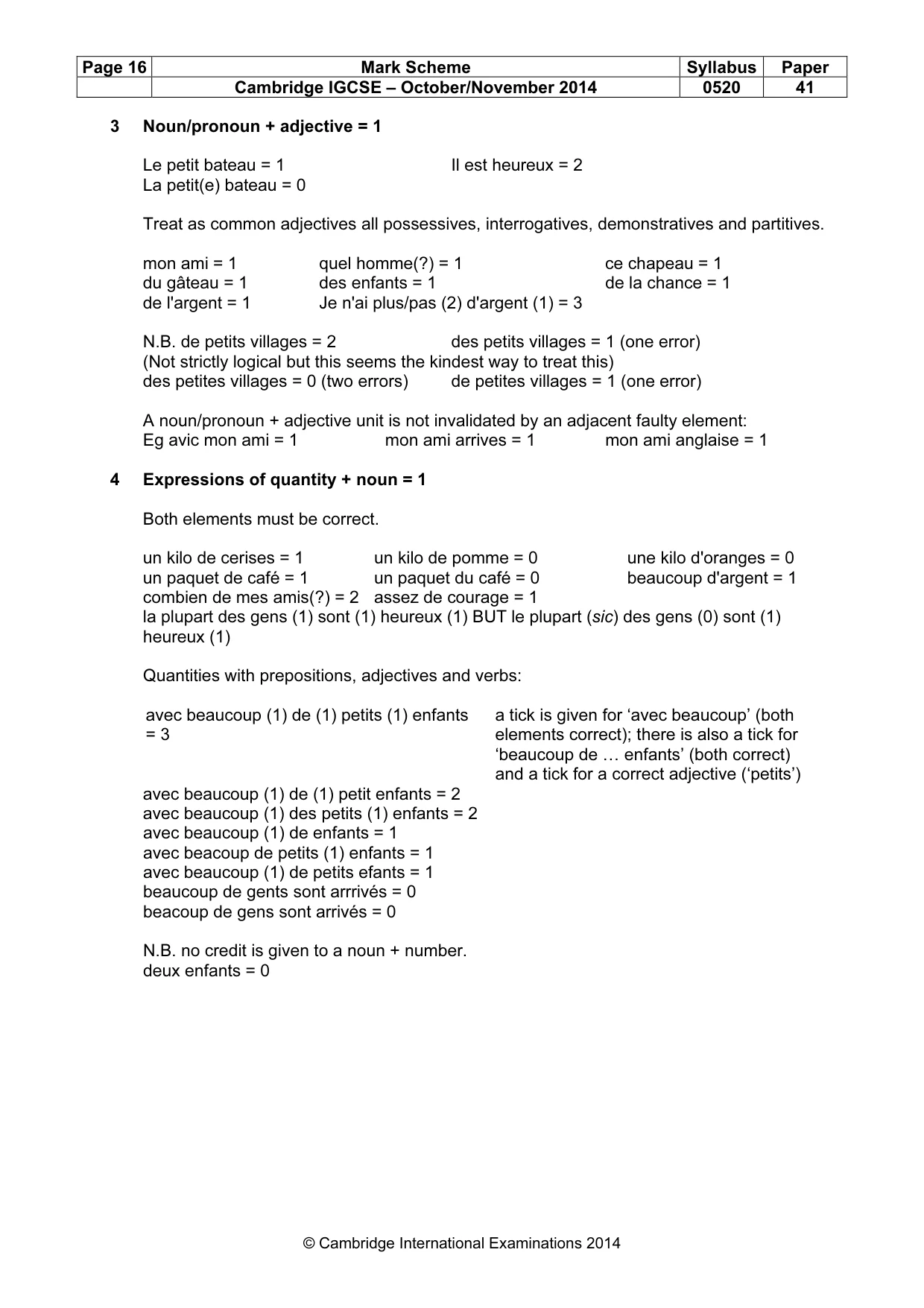 Mark scheme, page 16 of 23