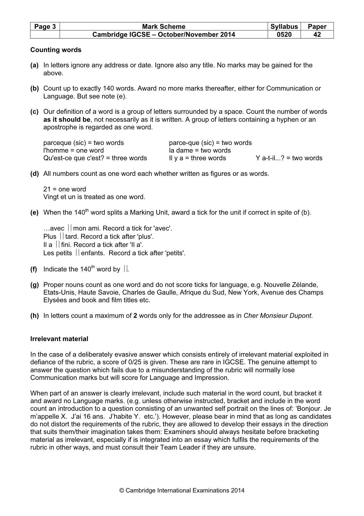 Mark scheme, page 3 of 24