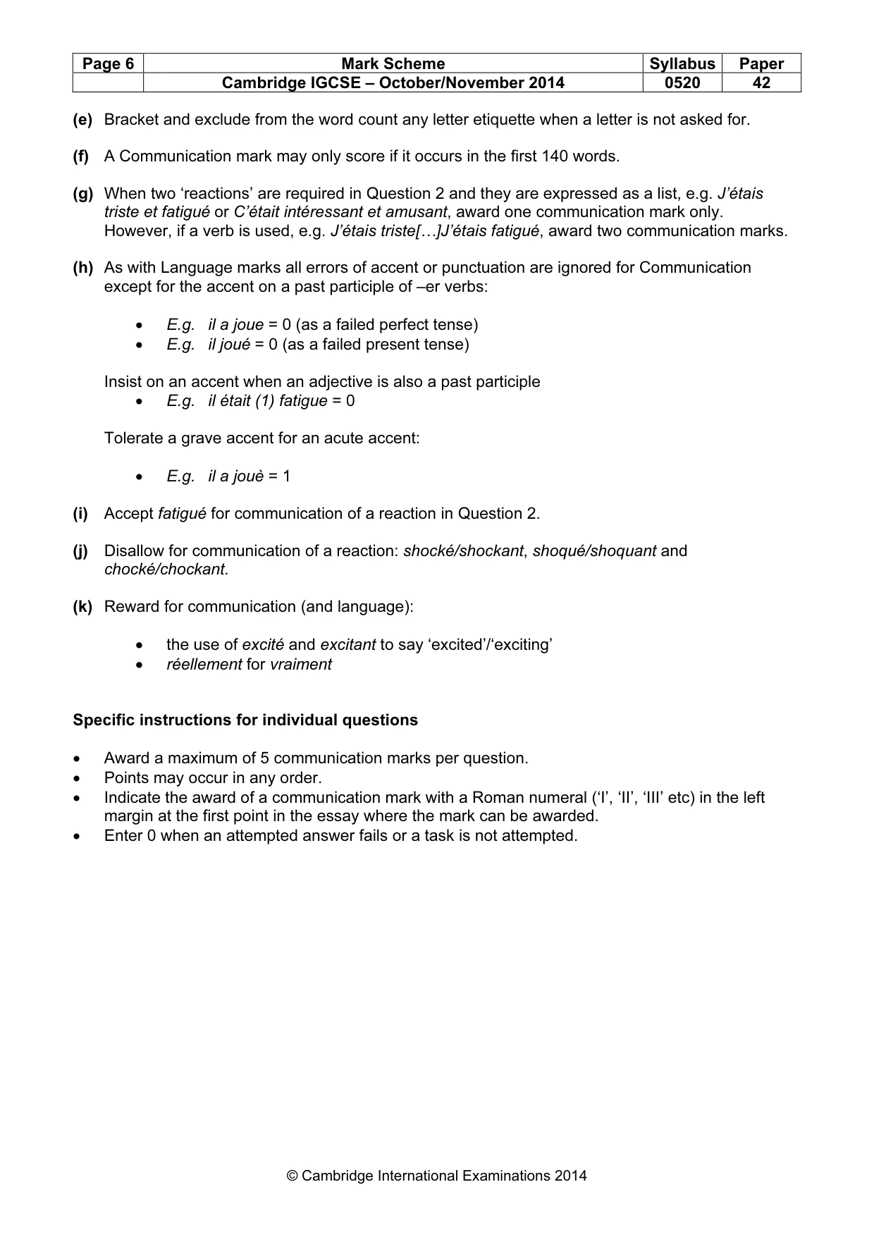 Mark scheme, page 6 of 24