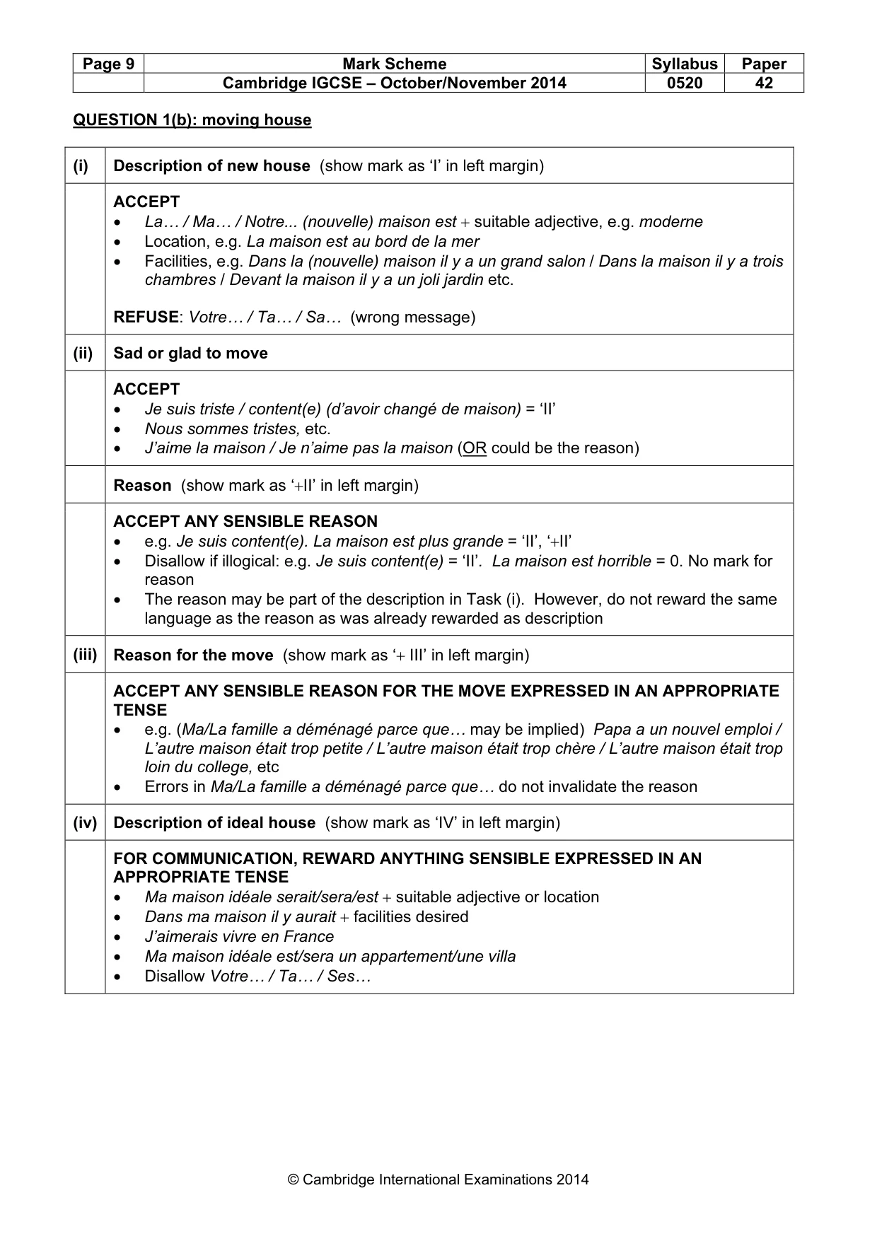 Mark scheme, page 9 of 24