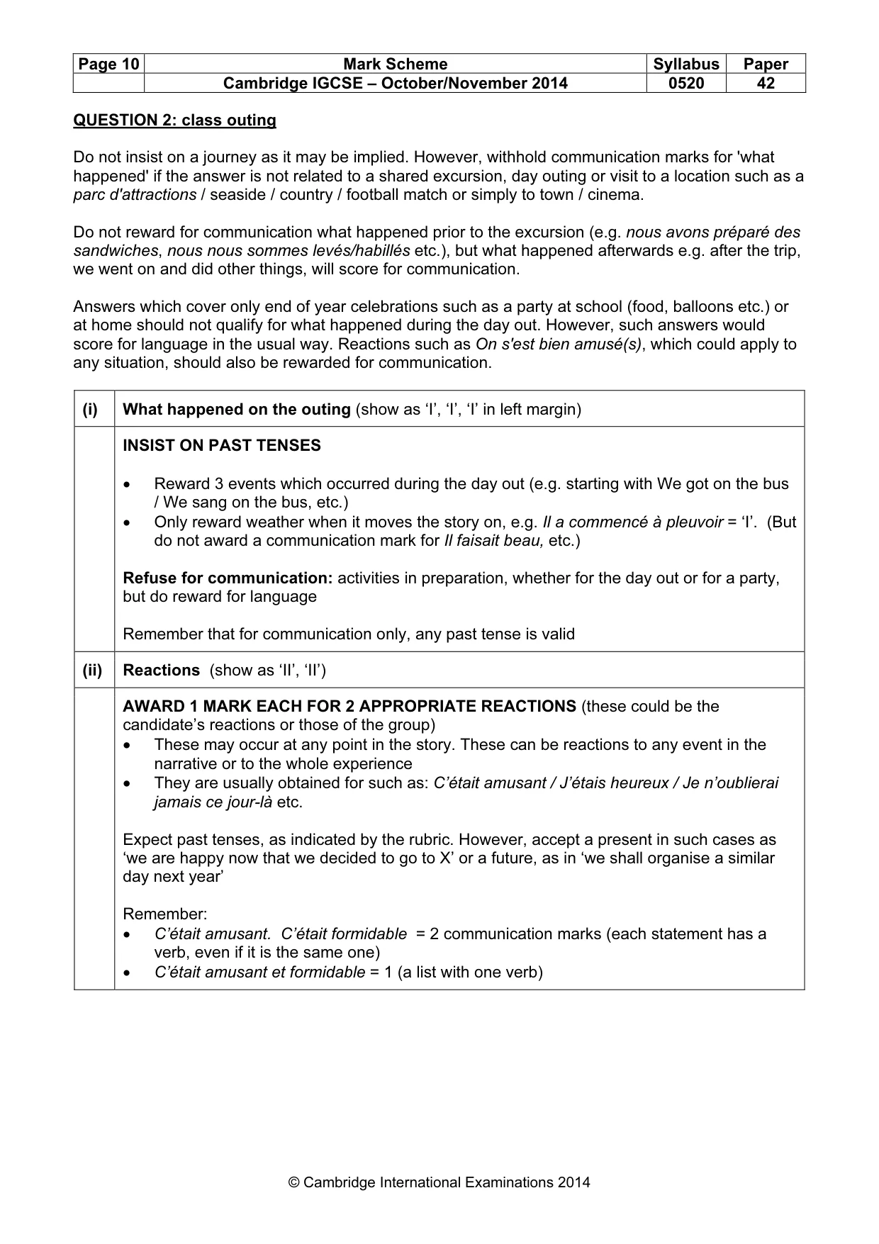 Mark scheme, page 10 of 24
