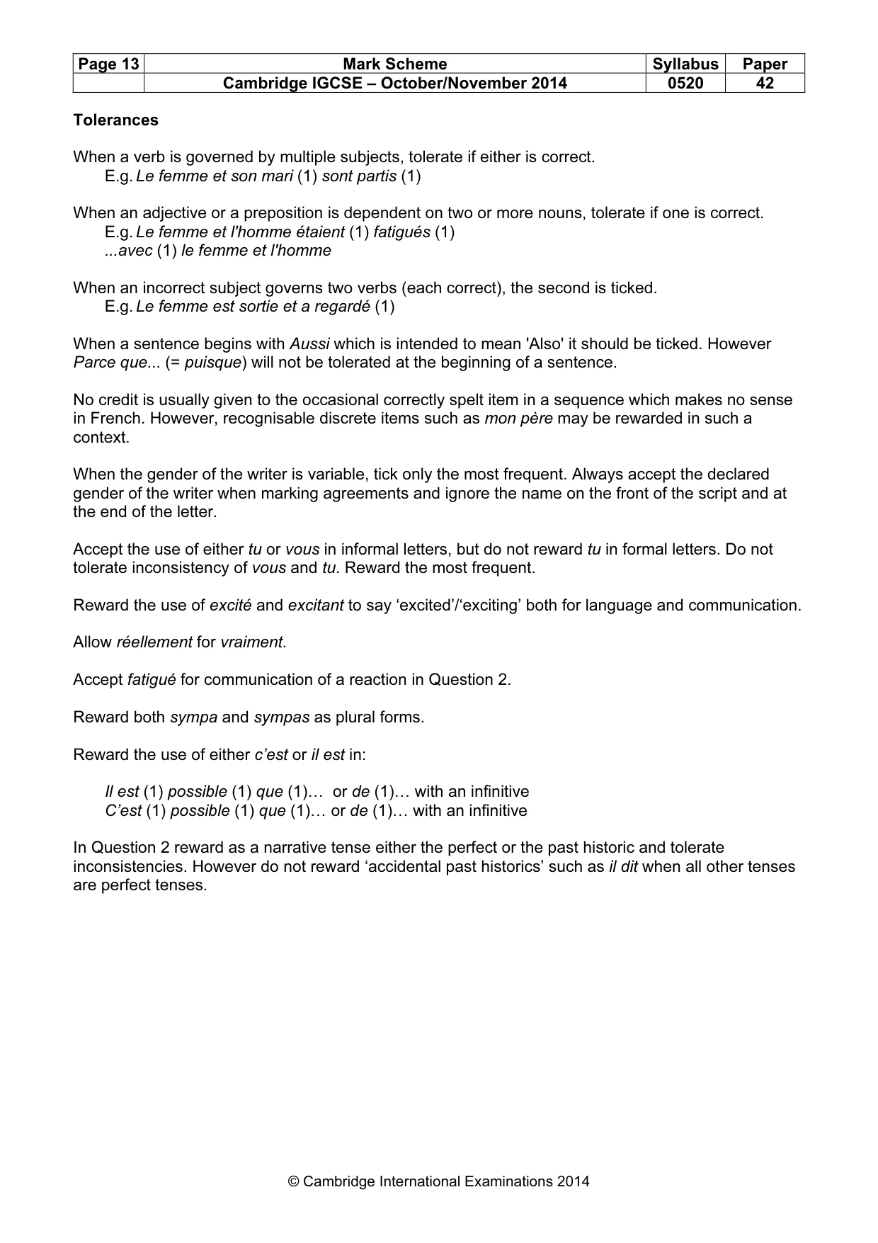 Mark scheme, page 13 of 24