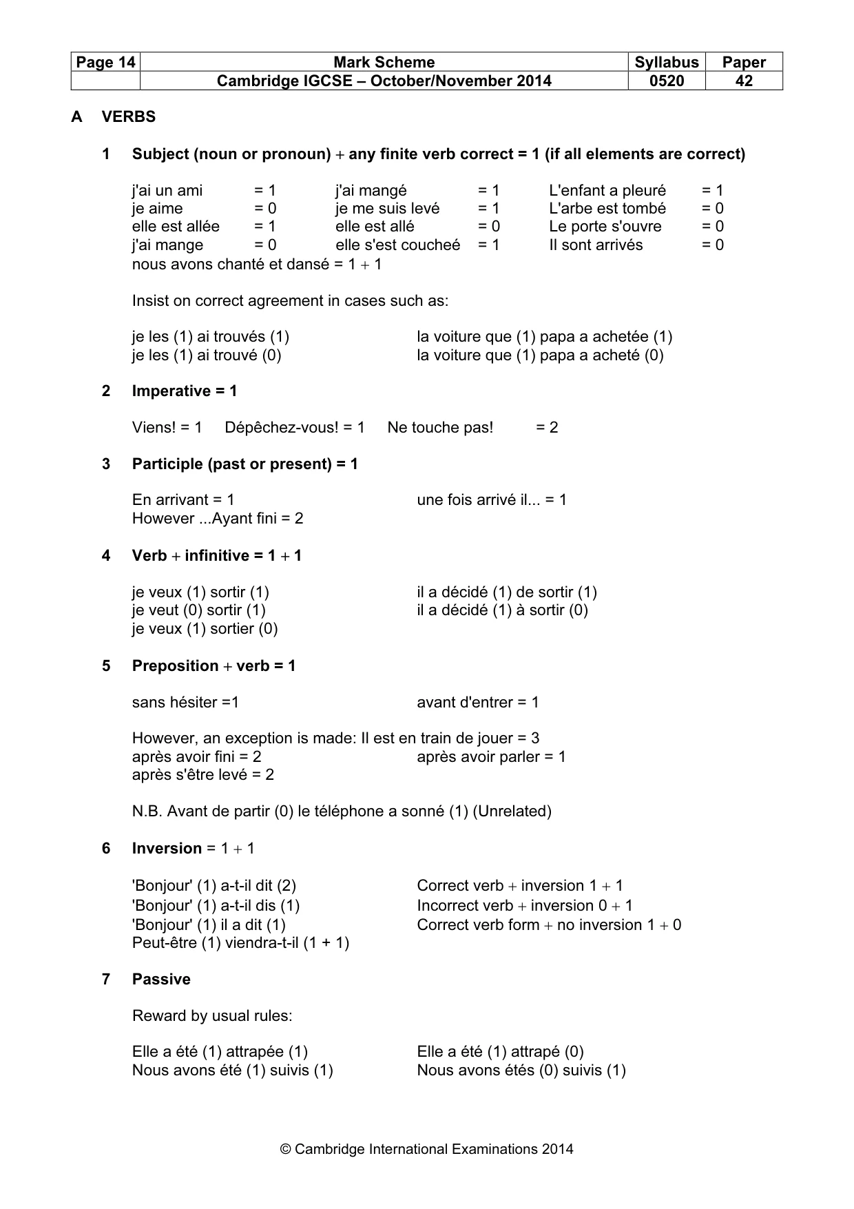 Mark scheme, page 14 of 24