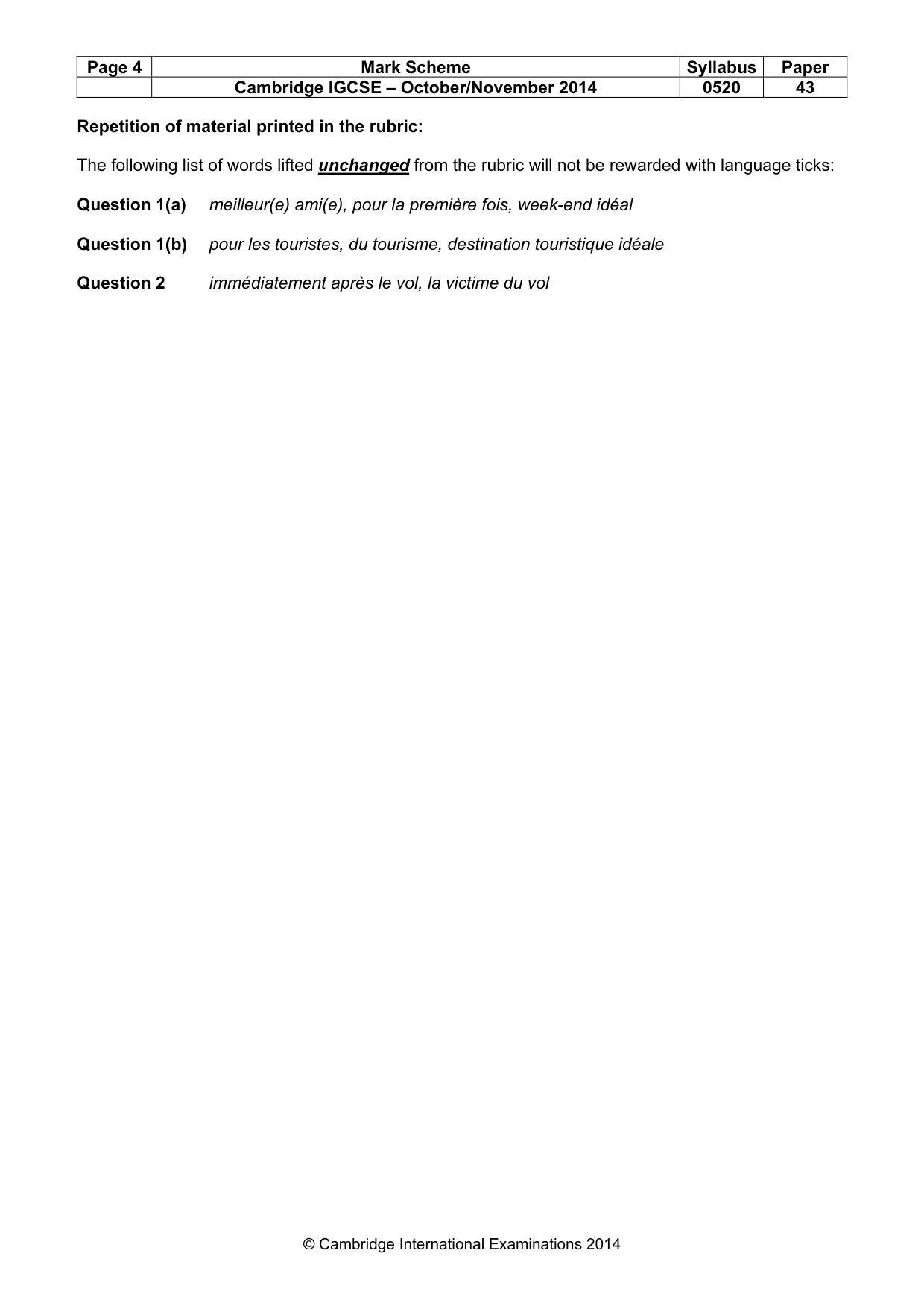 Mark scheme, page 4 of 23