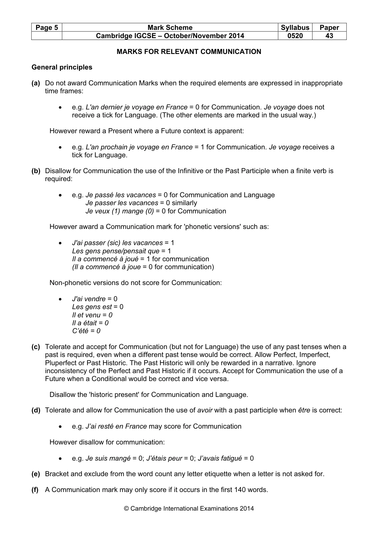 Mark scheme, page 5 of 23