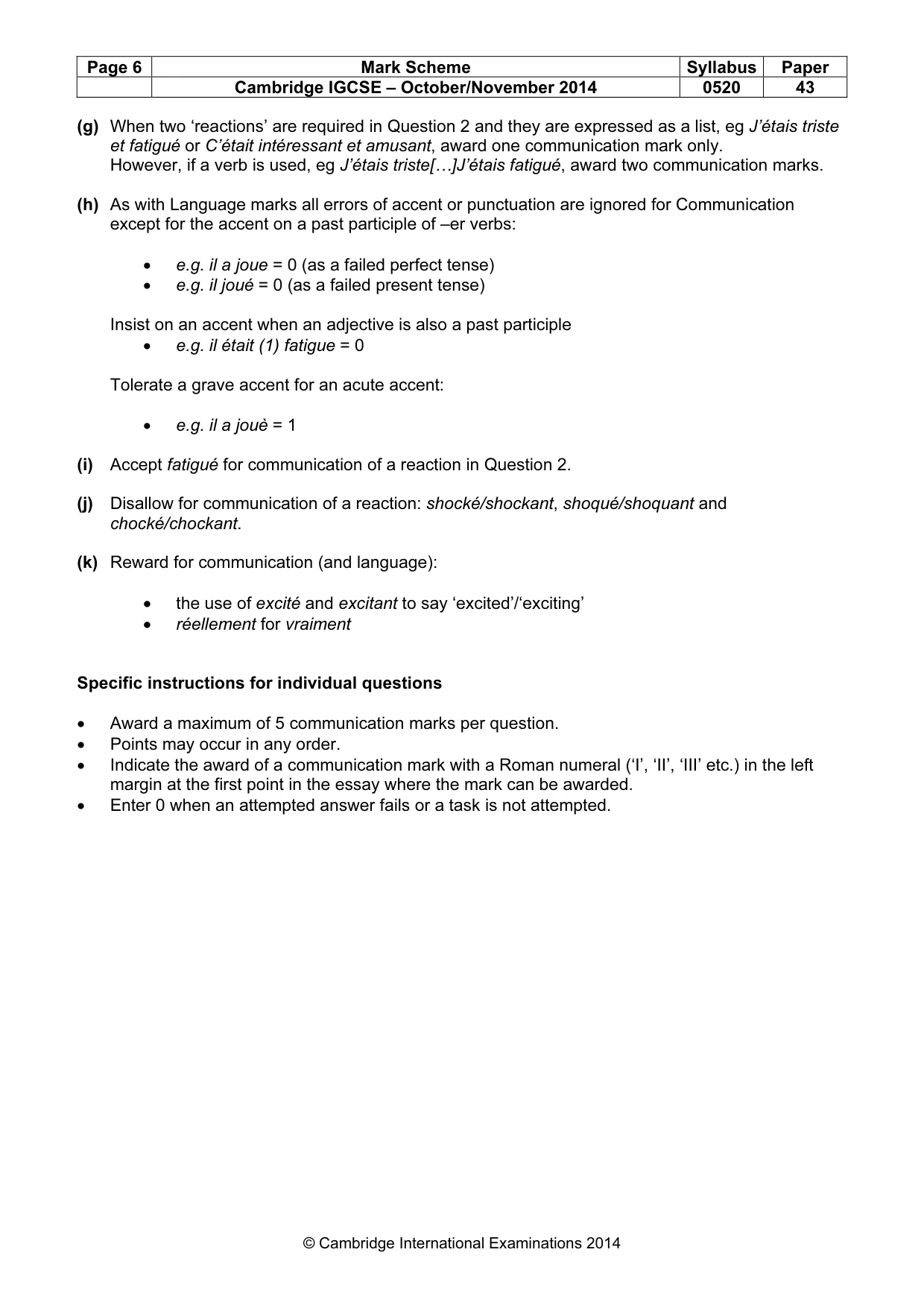 Mark scheme, page 6 of 23
