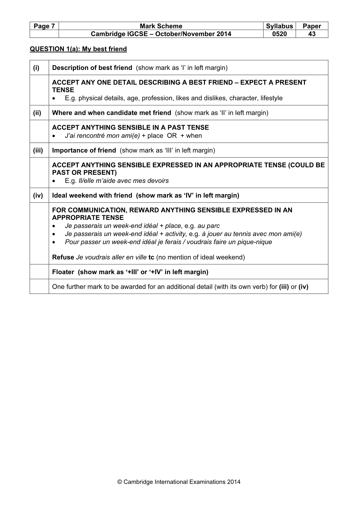 Mark scheme, page 7 of 23